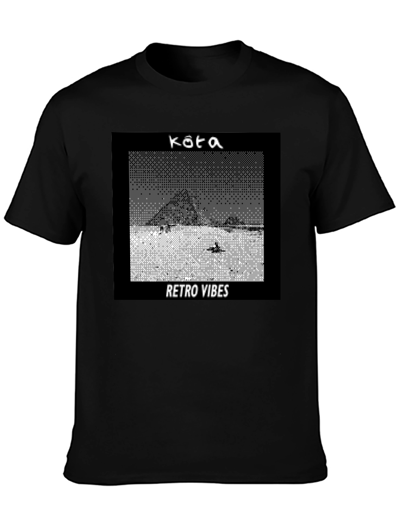 Retro Vibes Graphic Tee - Pixel Art T-Shirt