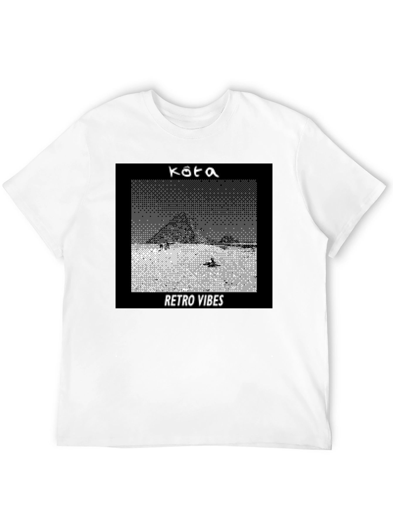Retro Vibes Graphic Tee - Pixel Art T-Shirt