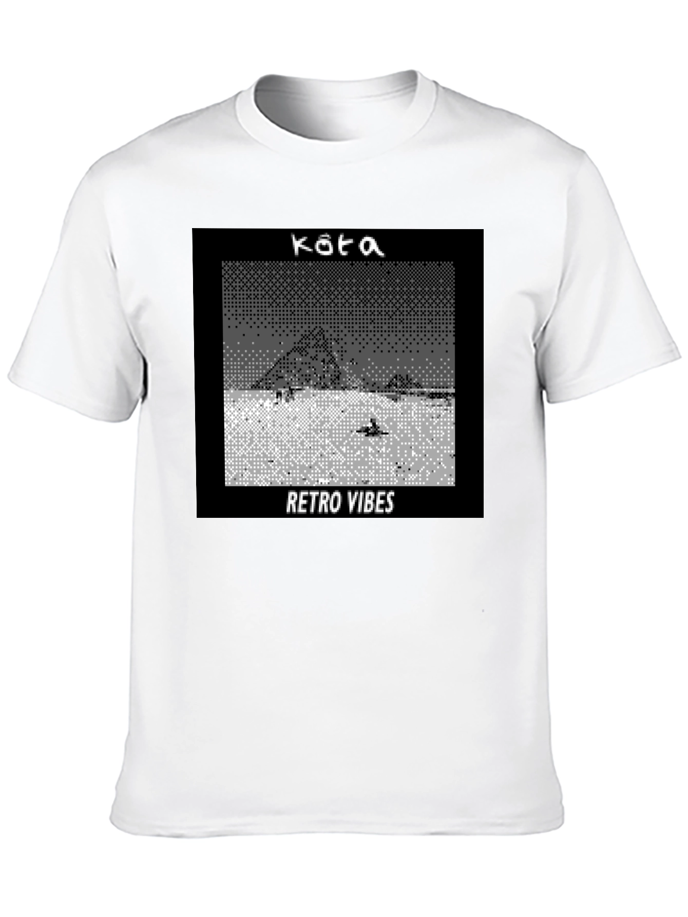 Retro Vibes Graphic Tee - Pixel Art T-Shirt