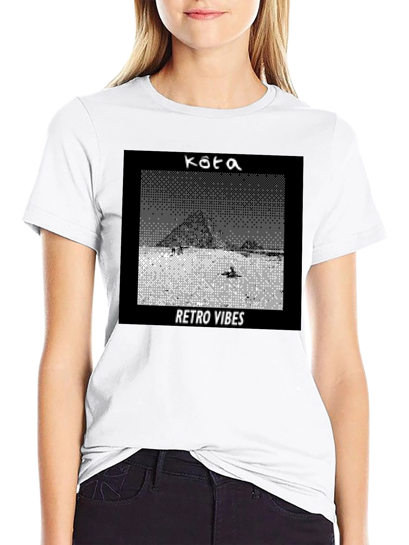 Retro Vibes Graphic Tee - Pixel Art T-Shirt