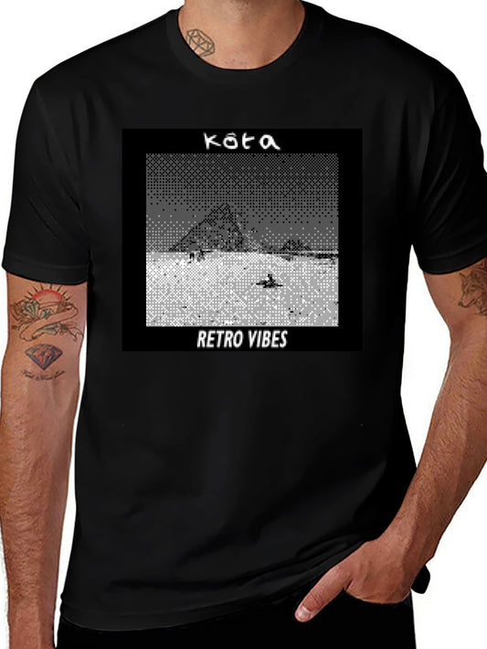 Retro Vibes Graphic Tee - Pixel Art T-Shirt