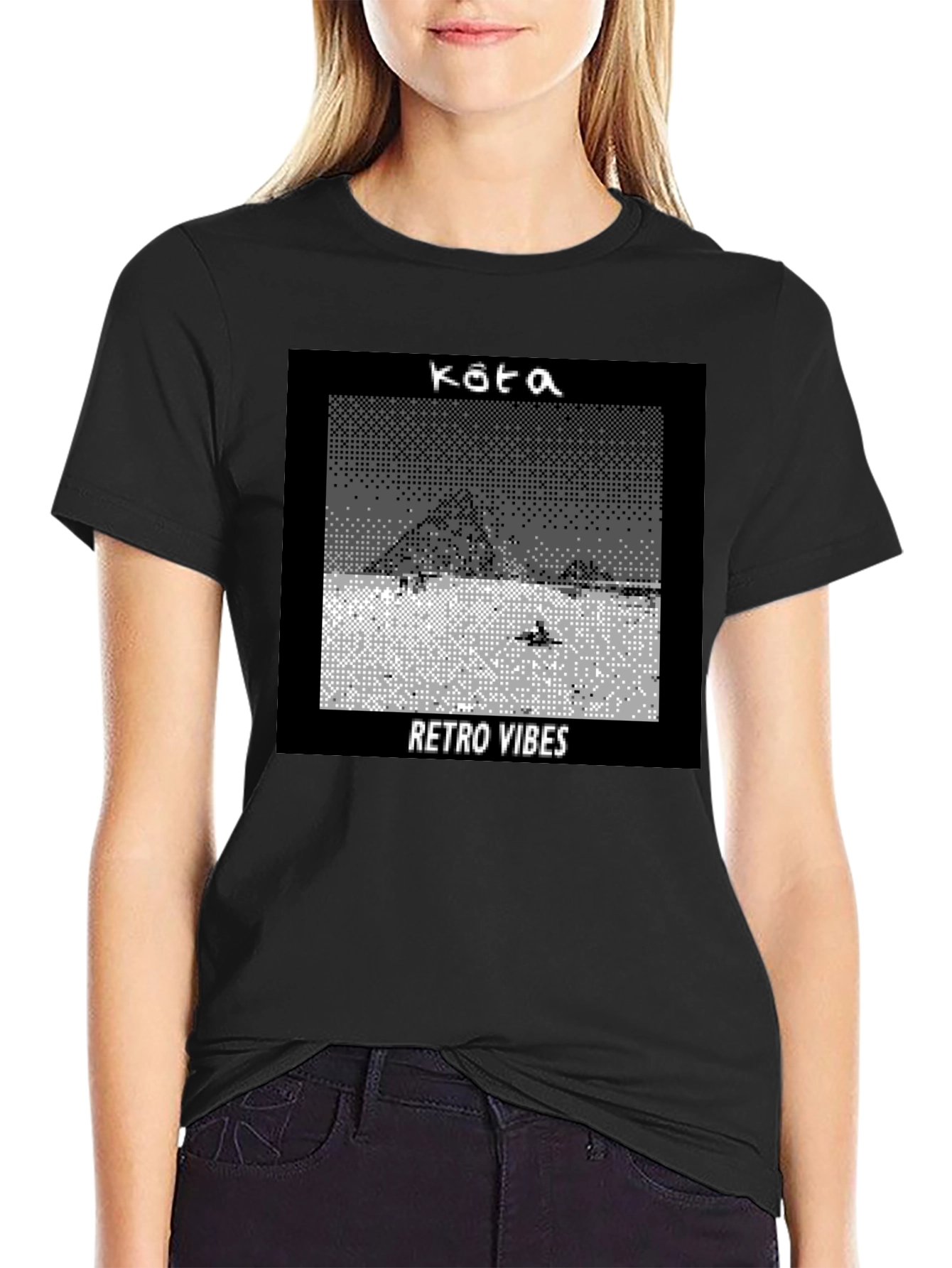 Retro Vibes Graphic Tee - Pixel Art T-Shirt