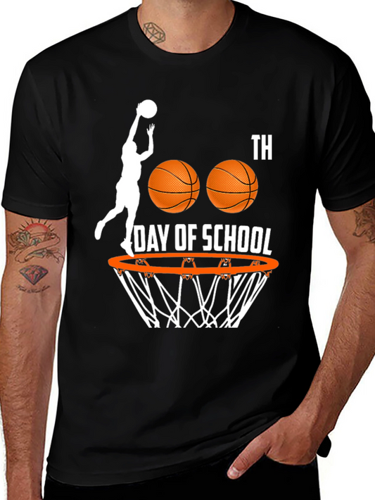 100th Day of School Basketball T-Shirt