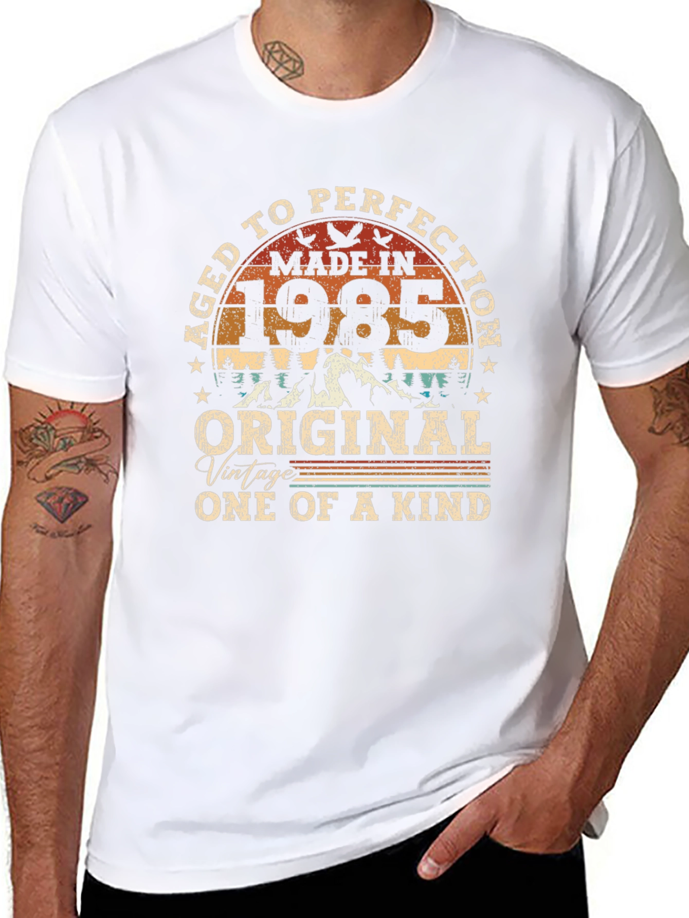 Aged To Perfection 1985 Graphic T-Shirt