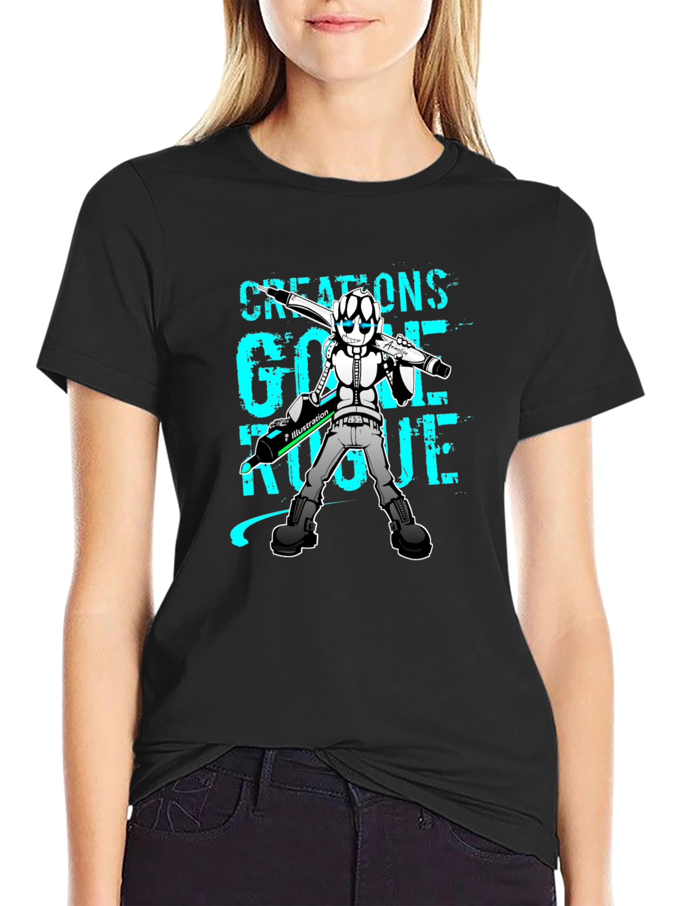 Creations Gone Rogue Black T-Shirt