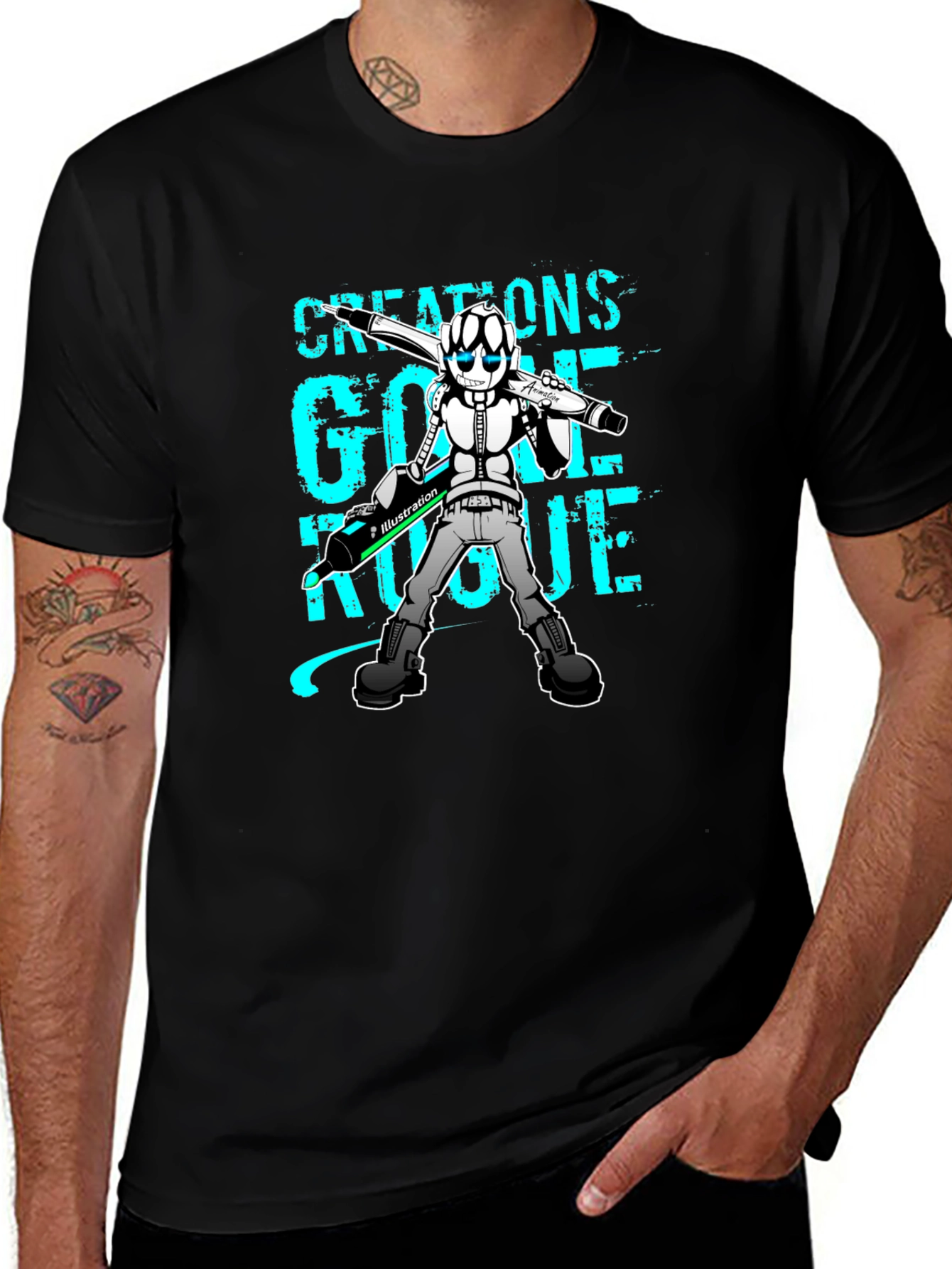 Creations Gone Rogue Black T-Shirt