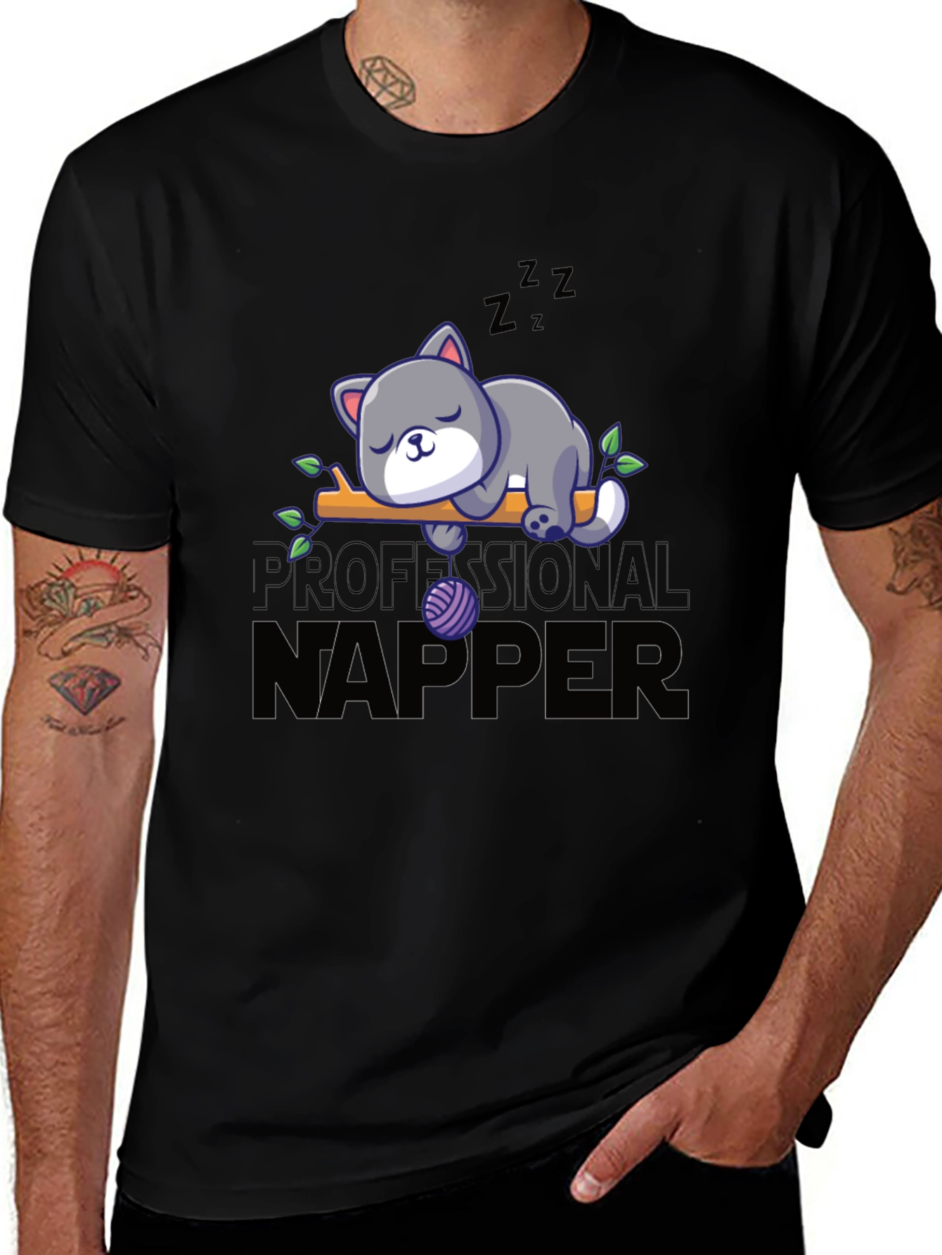 Professional Napper Cat T-Shirt