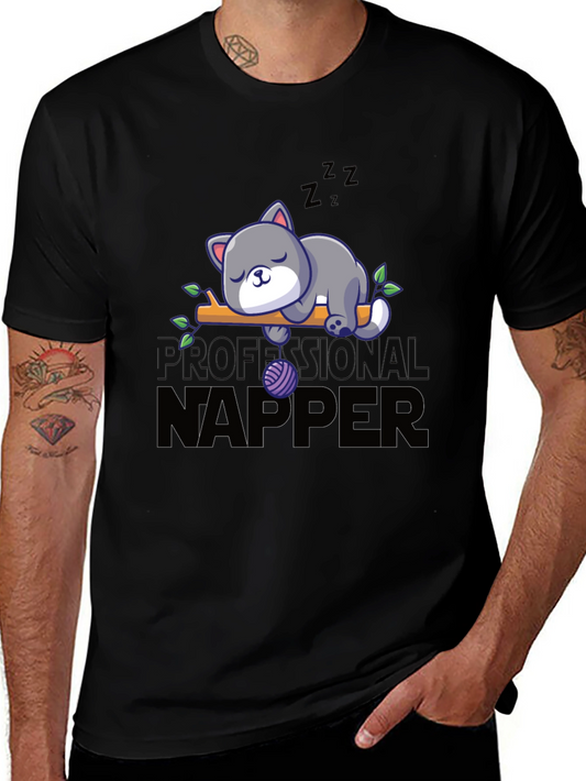 Professional Napper Cat T-Shirt