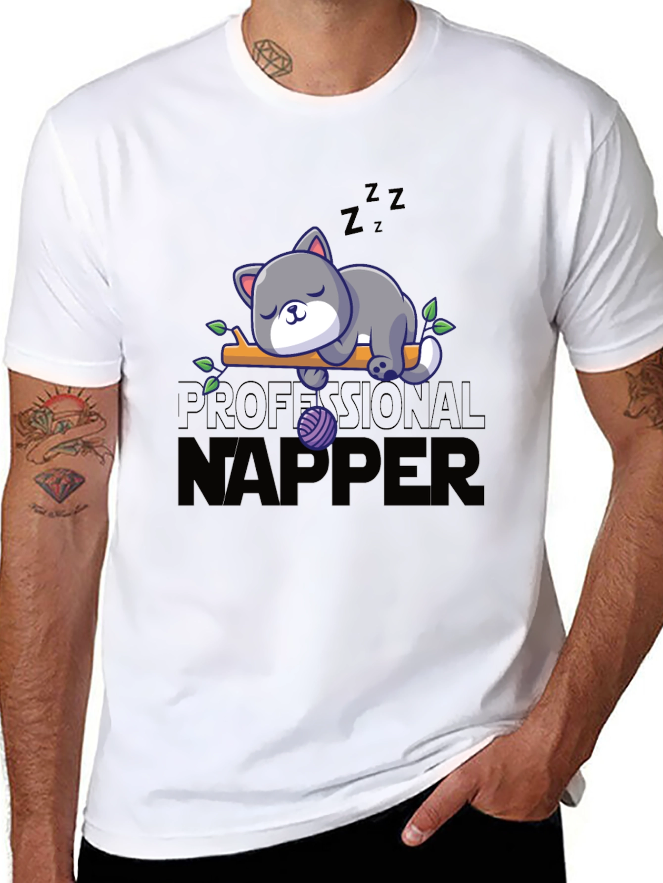 Professional Napper Cat T-Shirt