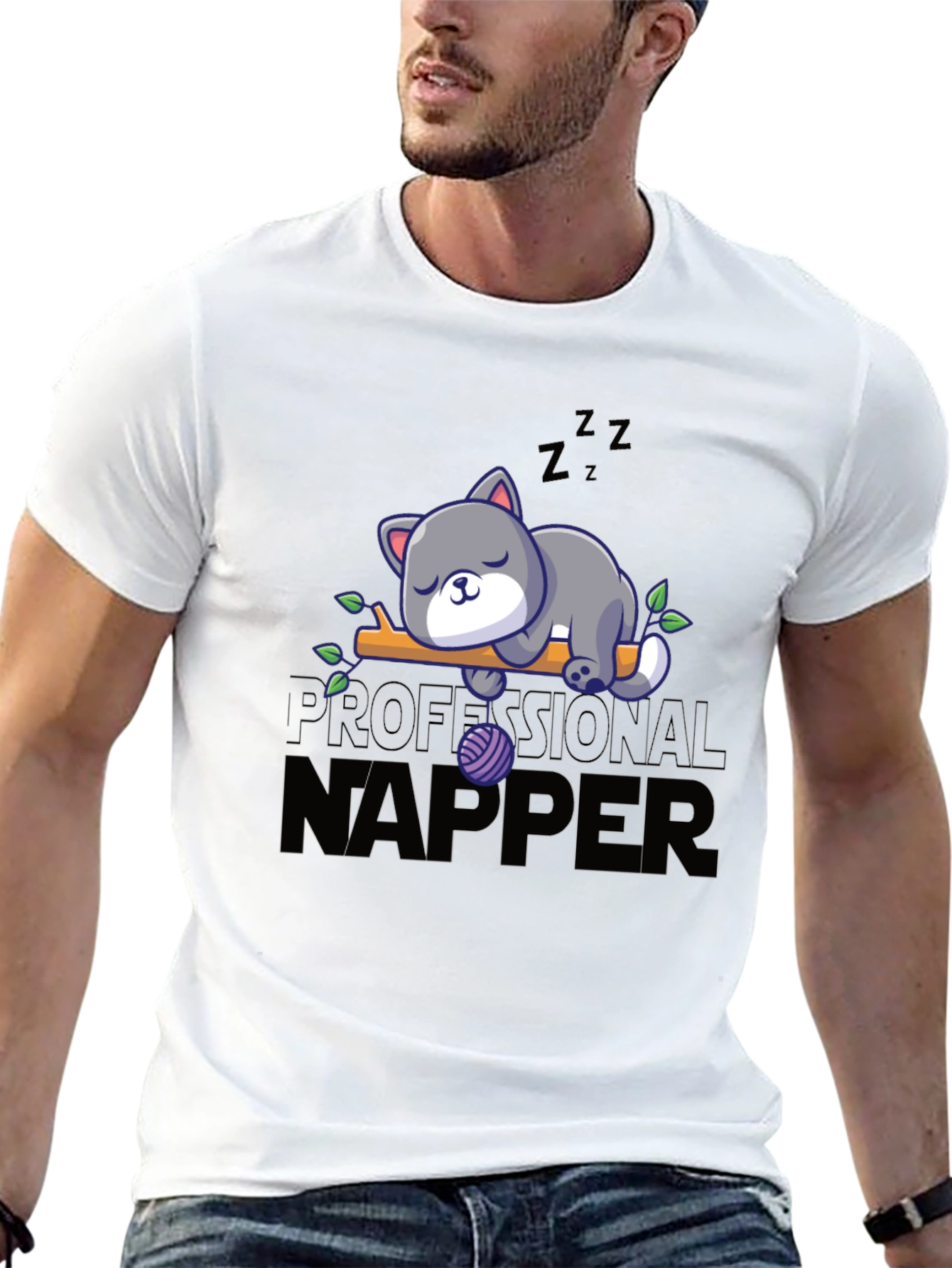 Professional Napper Cat T-Shirt