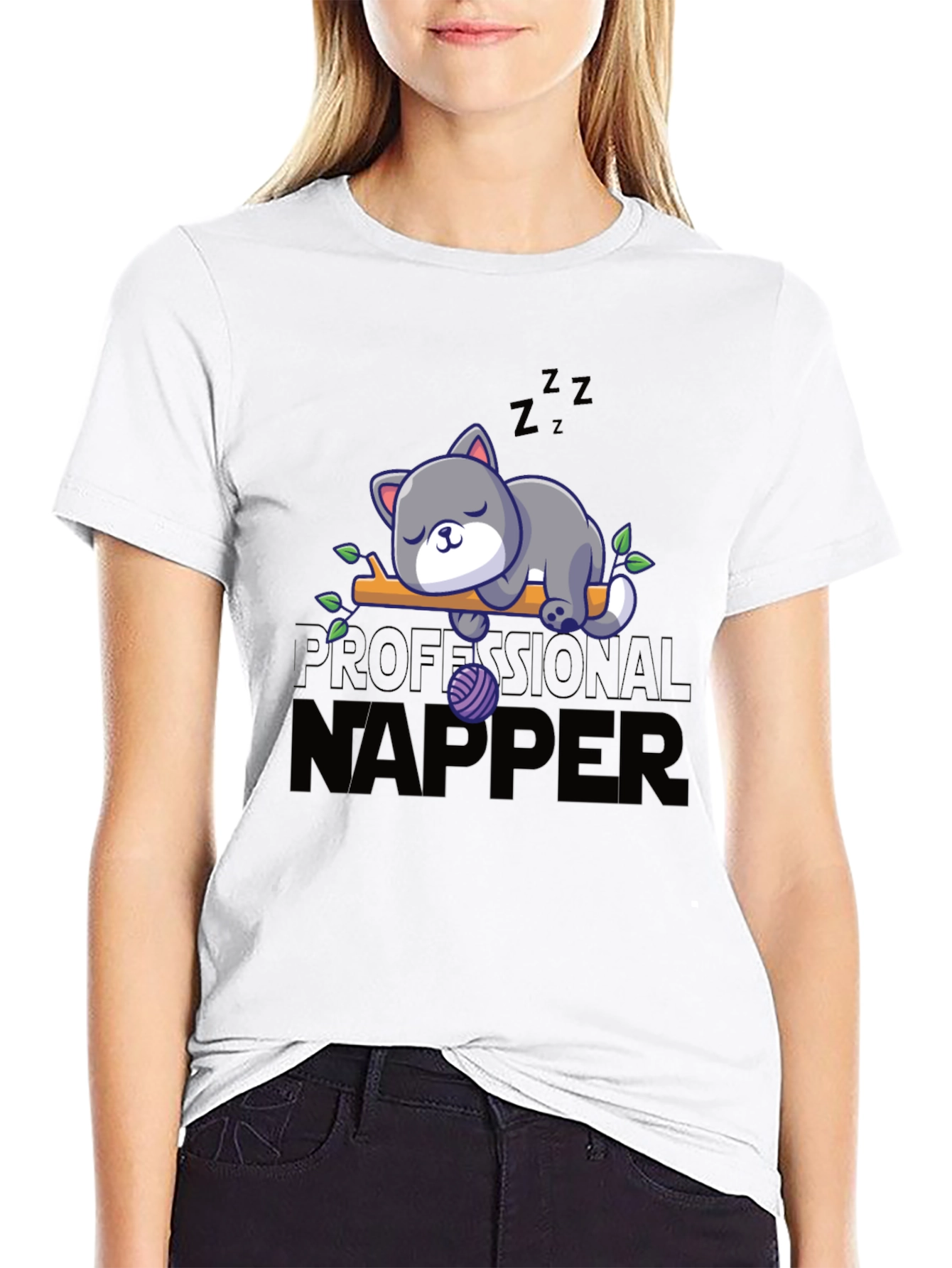 Professional Napper Cat T-Shirt