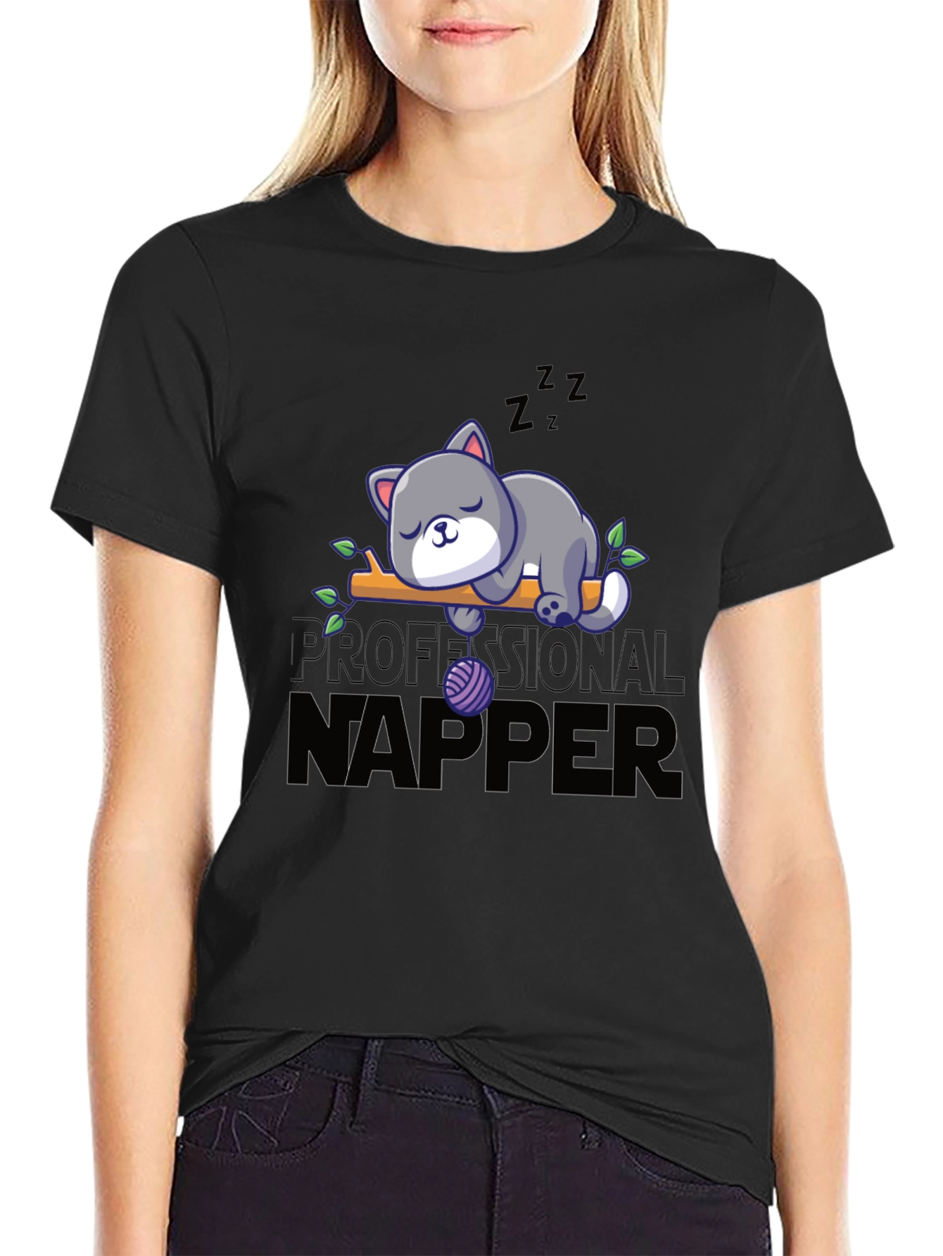 Professional Napper Cat T-Shirt