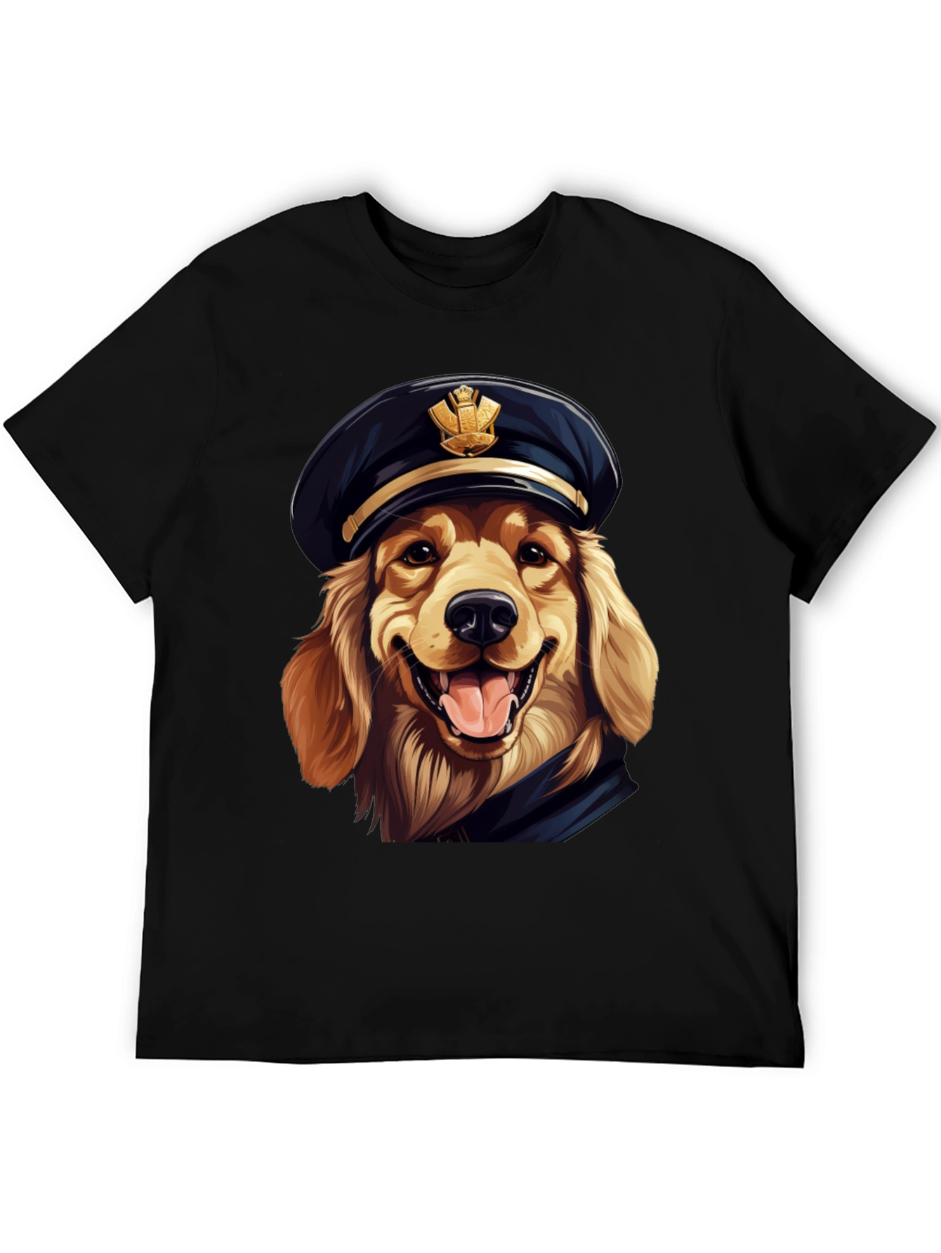 Dog Captain T-Shirt - Golden Retriever Humor Tee