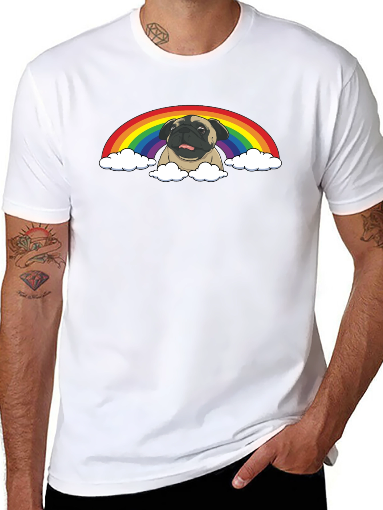 Pug Rainbow T-Shirt