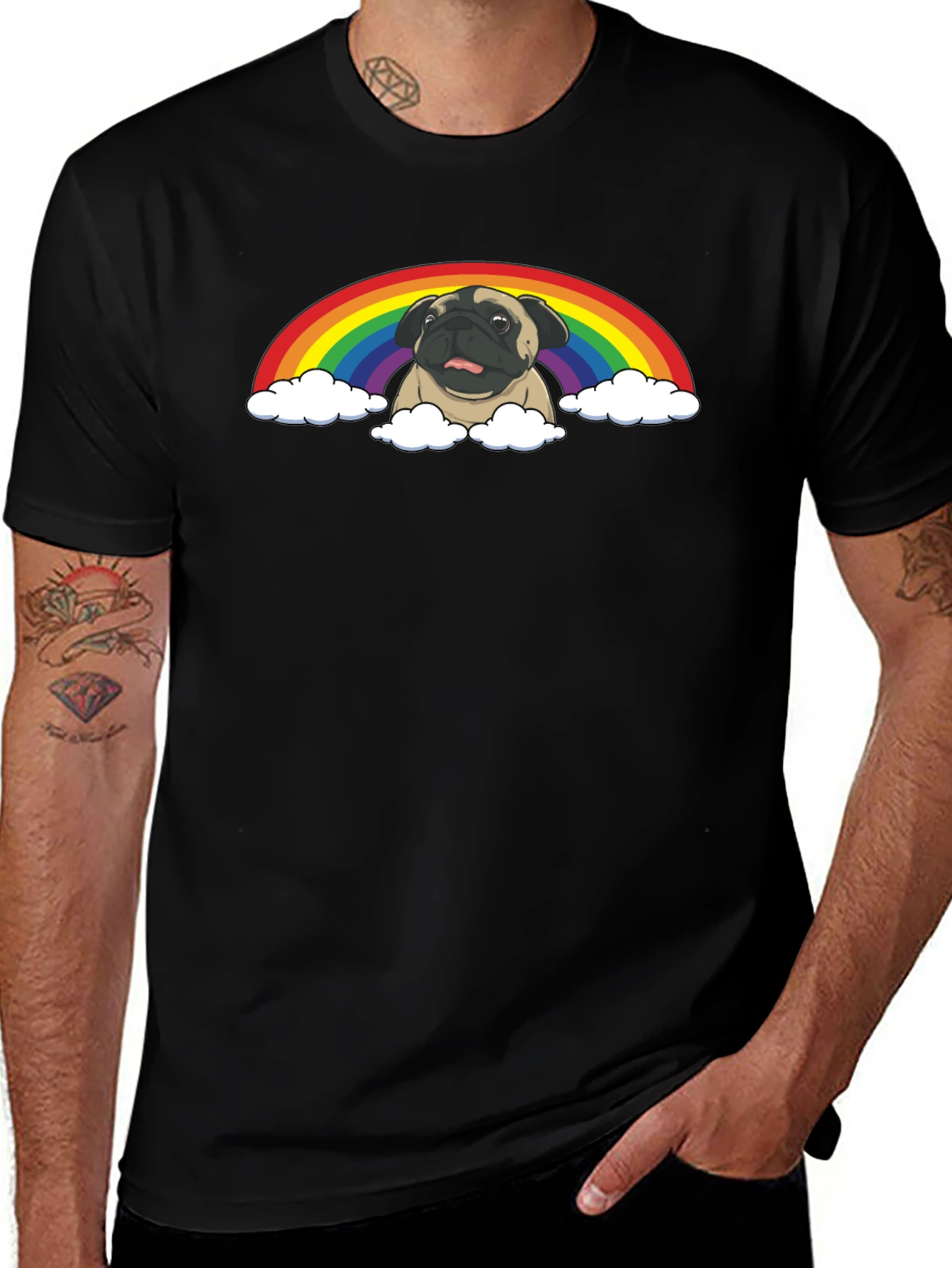 Pug Rainbow T-Shirt