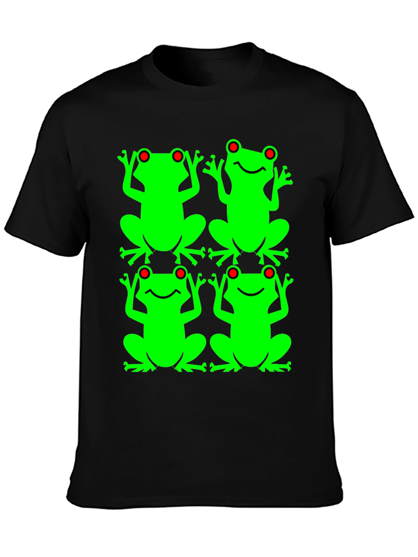 Frog Pattern Graphic T-Shirt