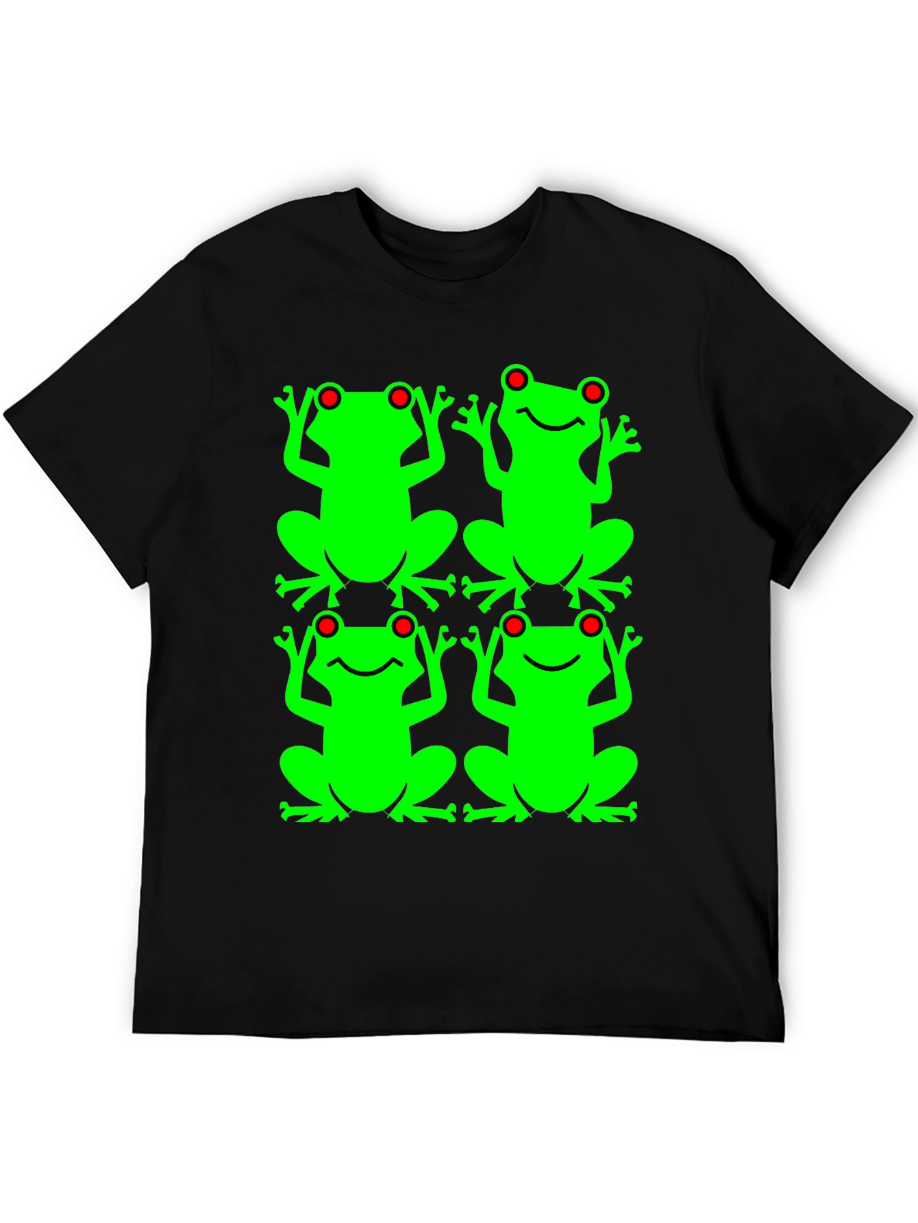 Frog Pattern Graphic T-Shirt