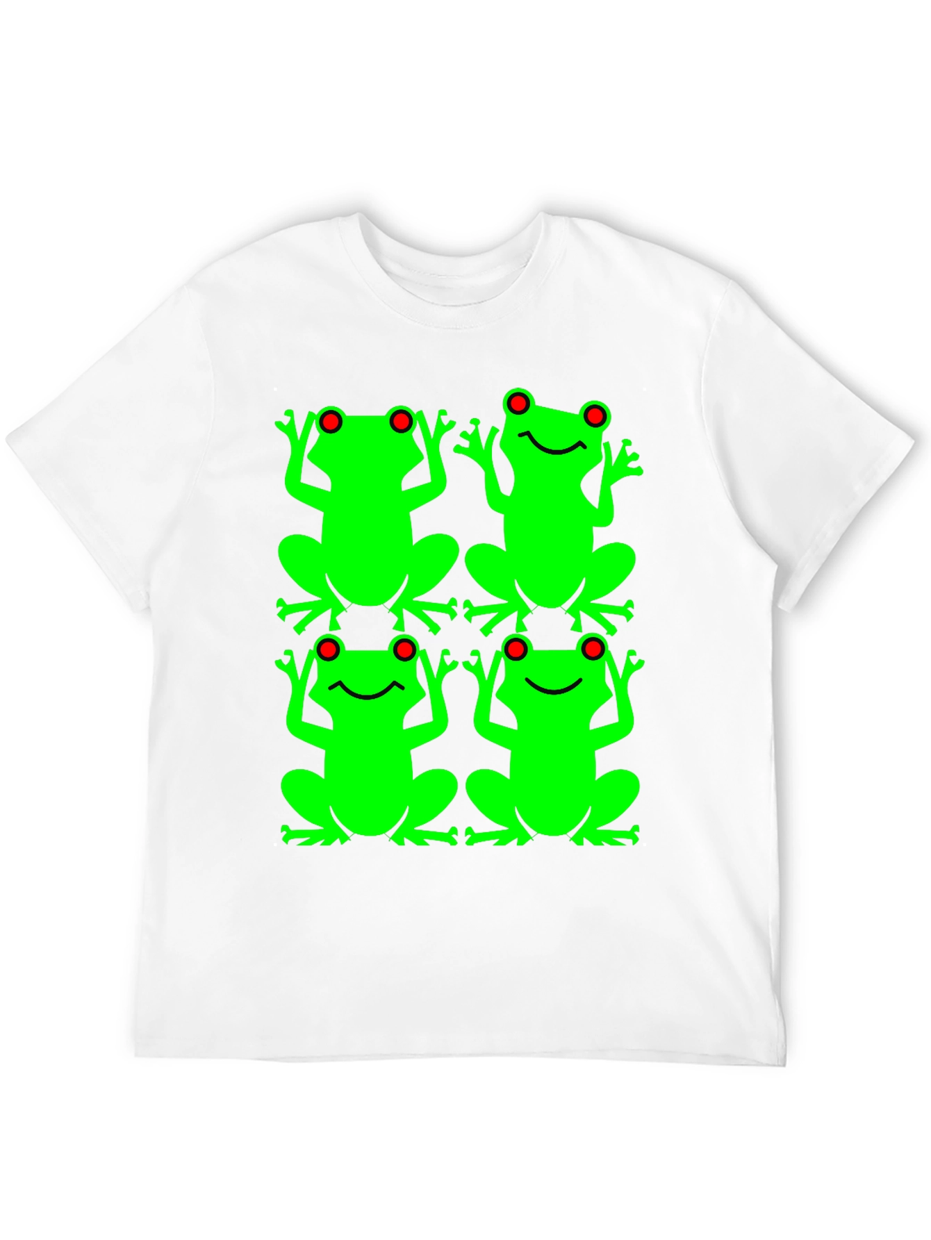 Frog Pattern Graphic T-Shirt