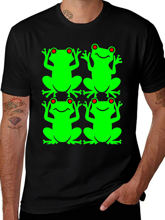 Frog Pattern Graphic T-Shirt