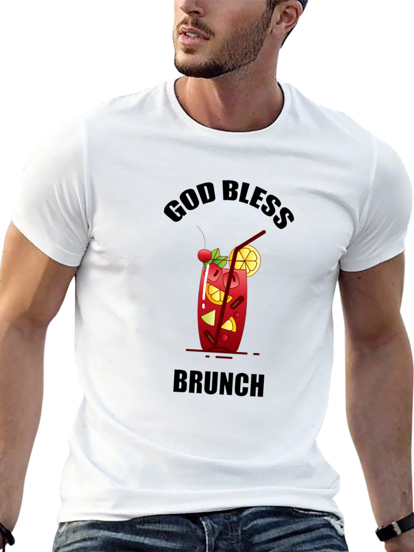 God Bless Brunch Graphic T-Shirt