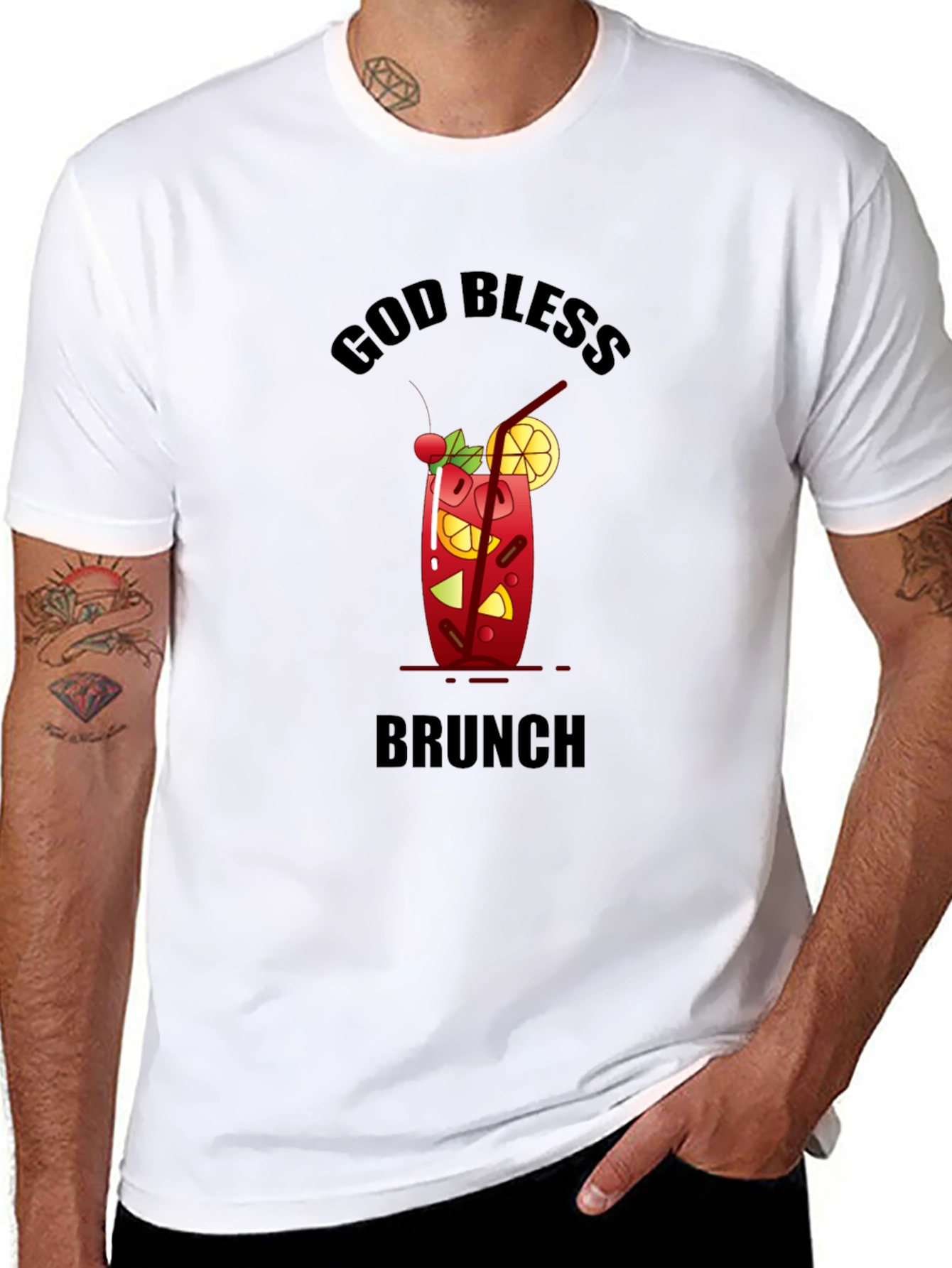 God Bless Brunch Graphic T-Shirt