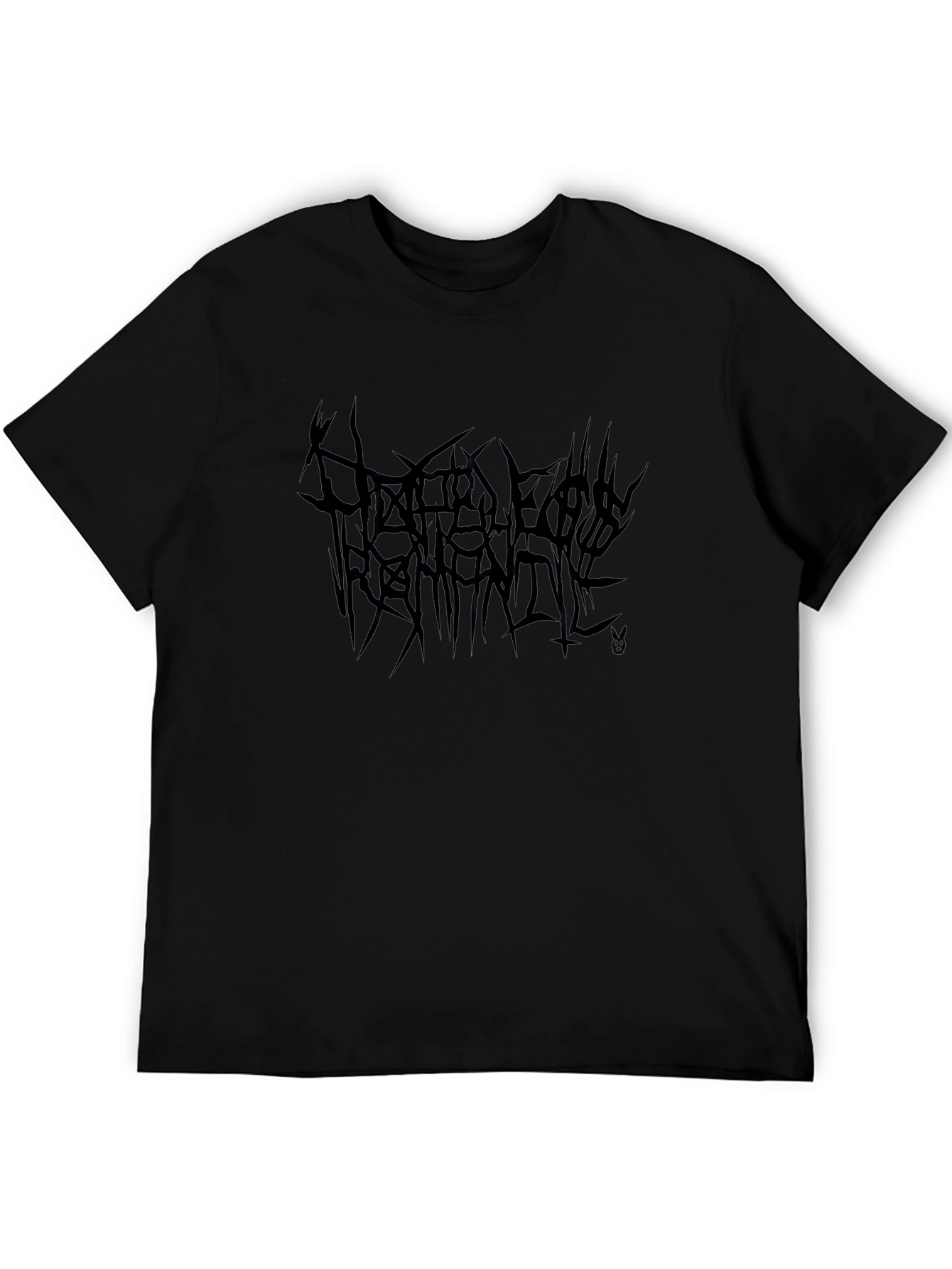 Black Metal Band Logo Tee - Dark Aesthetic