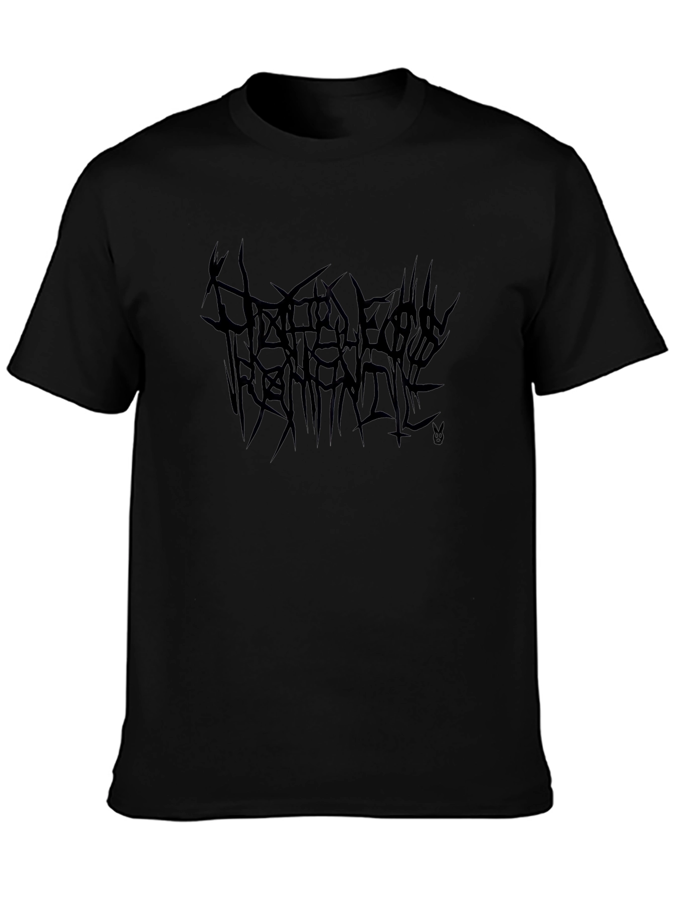 Black Metal Band Logo Tee - Dark Aesthetic