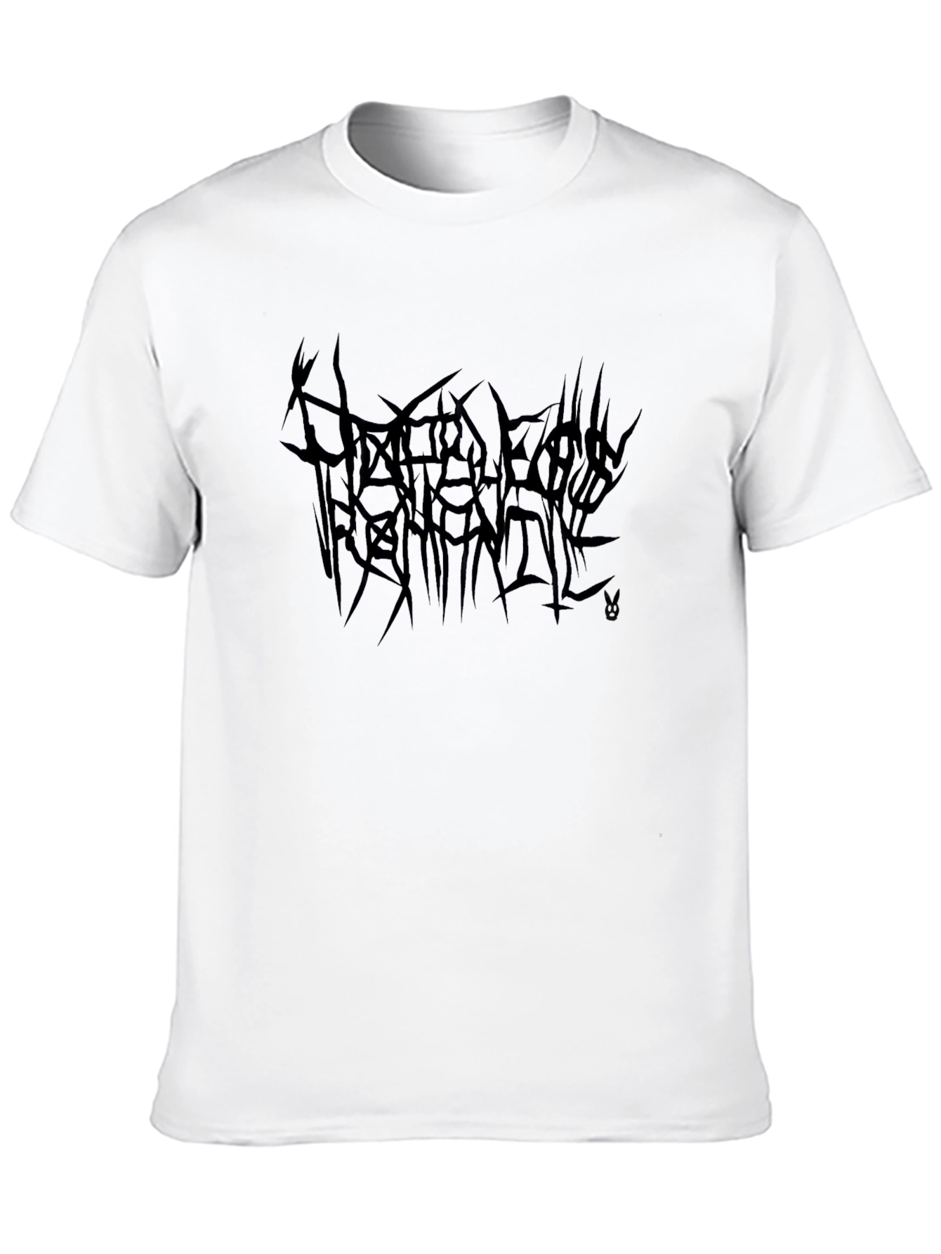 Black Metal Band Logo Tee - Dark Aesthetic