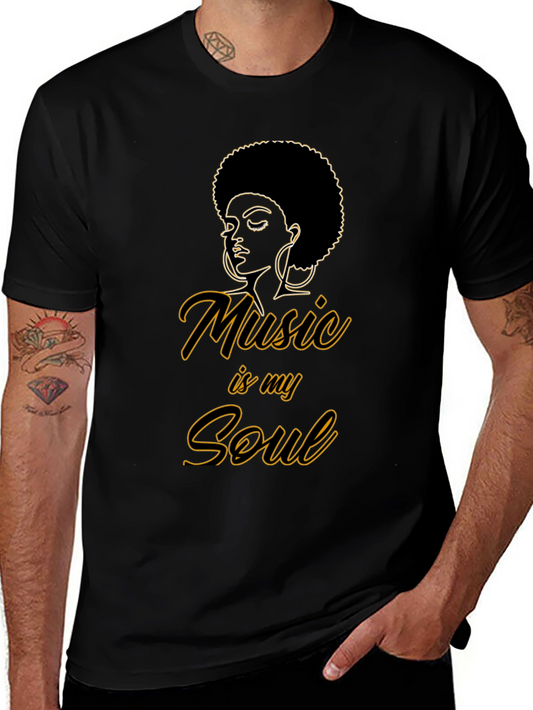 Music Is My Soul Graphic T-Shirt