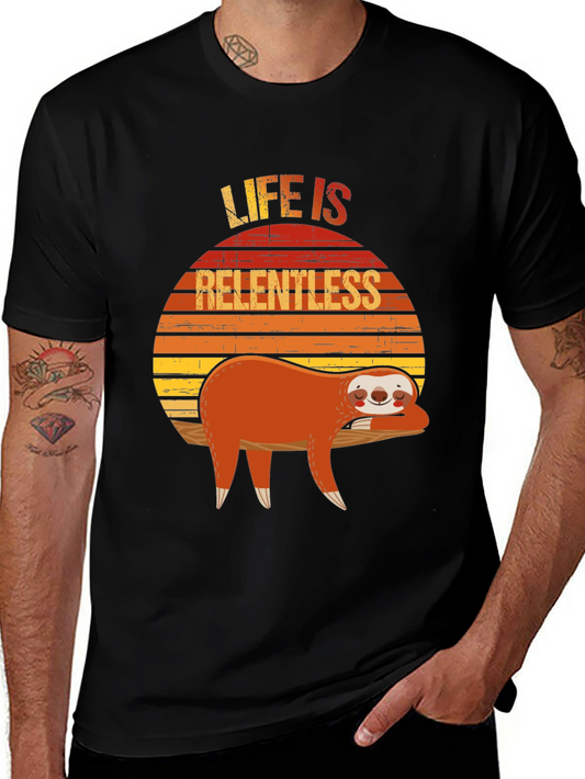 Life is Relentless Sloth Graphic Tee