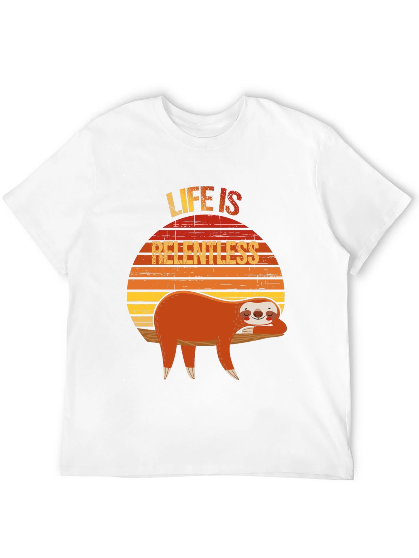 Life is Relentless Sloth Graphic Tee