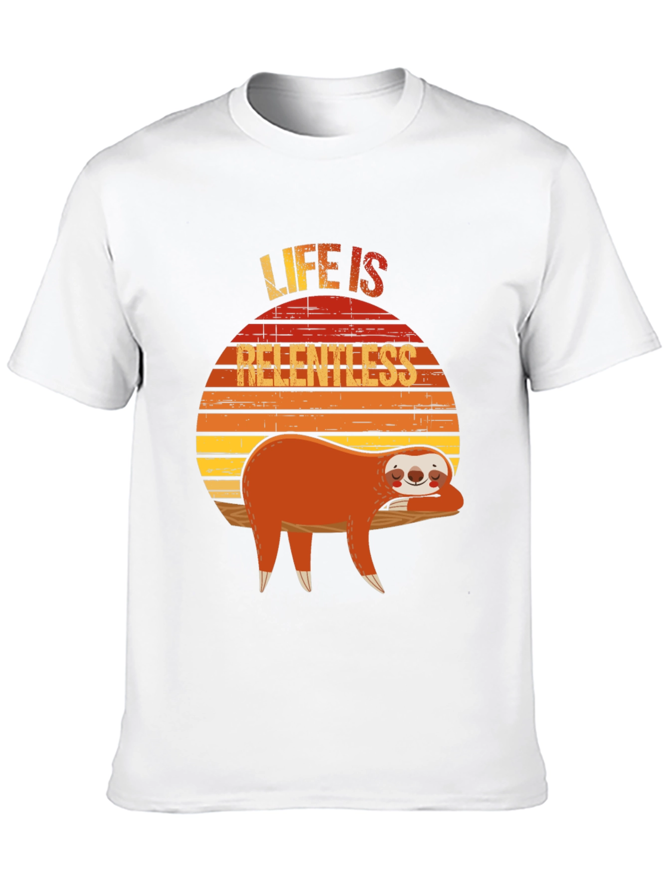 Life is Relentless Sloth Graphic Tee