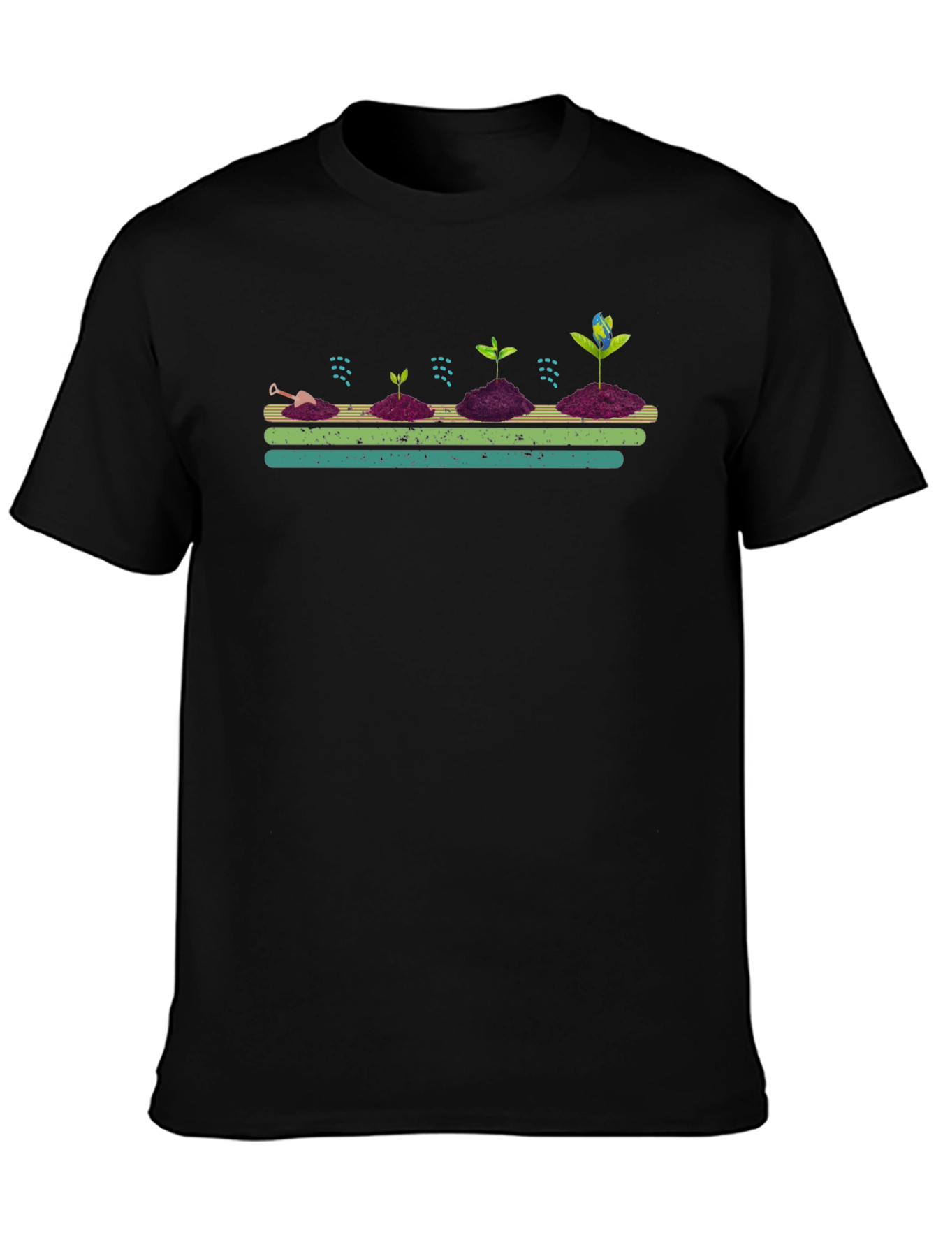 Growth Cycle Tee - Black Graphic T-Shirt