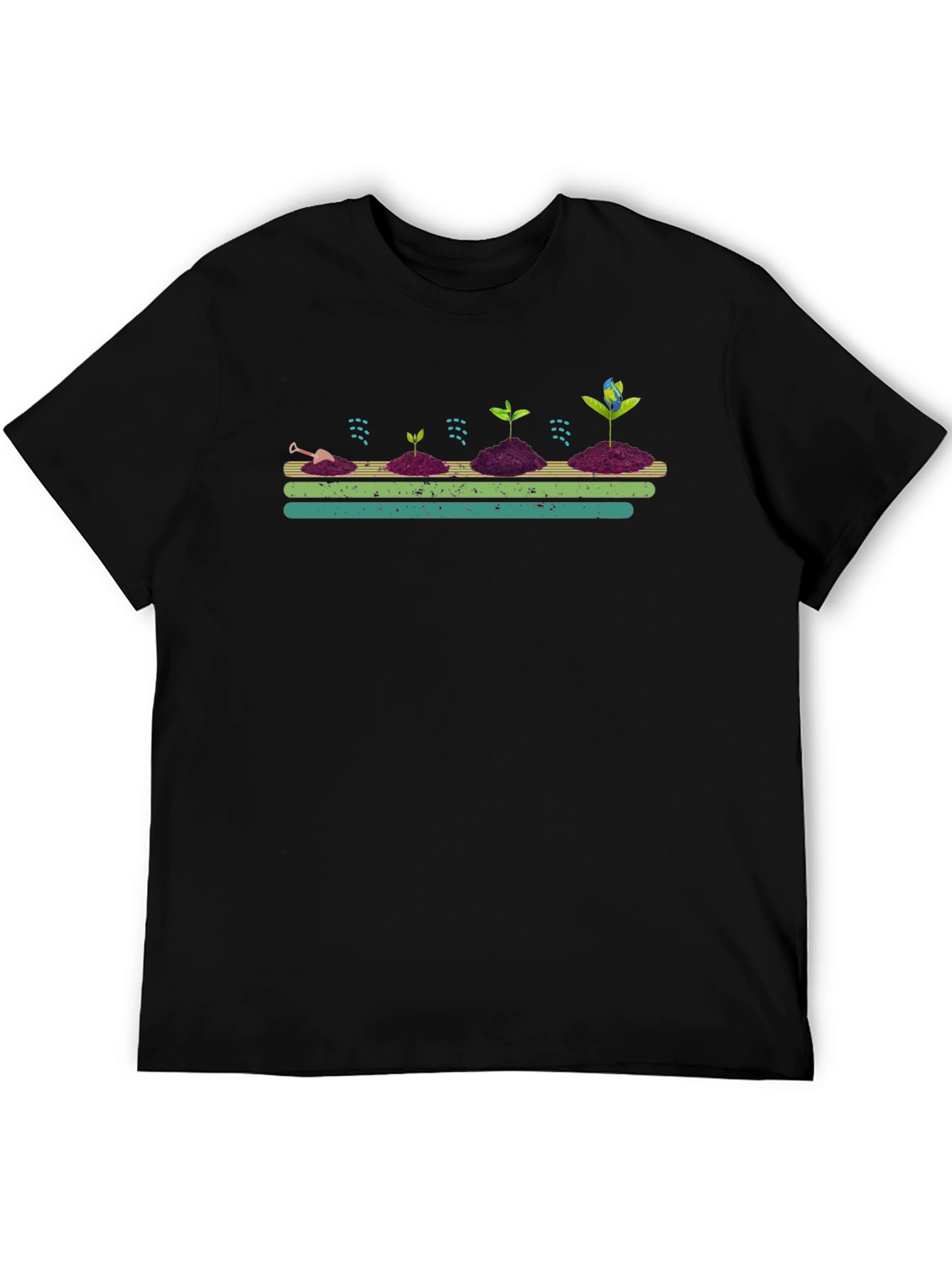 Growth Cycle Tee - Black Graphic T-Shirt