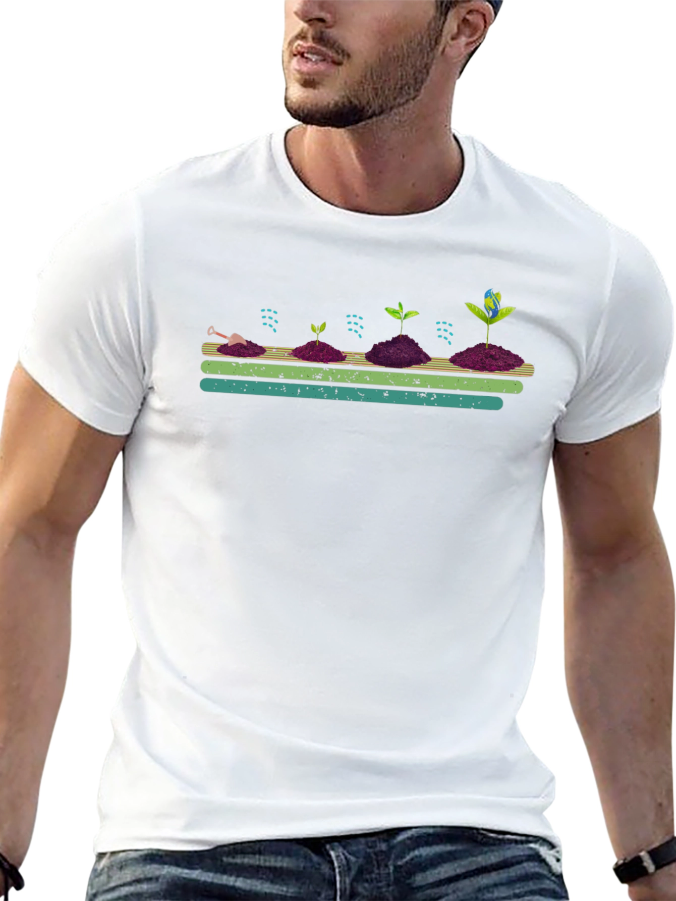 Growth Cycle Tee - Black Graphic T-Shirt