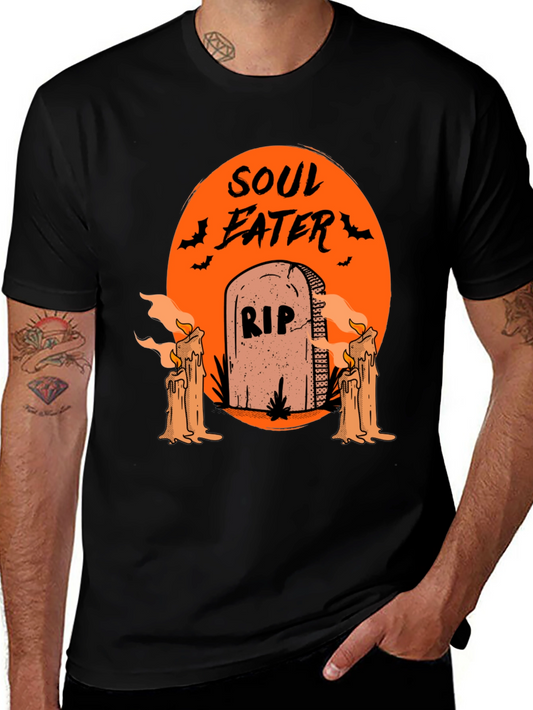 Soul Eater Halloween T-Shirt - RIP Tombstone