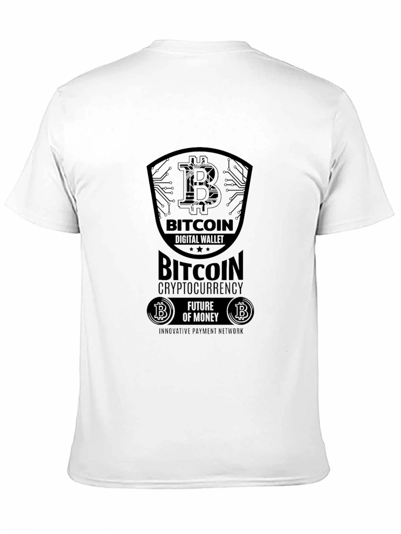 Bitcoin Digital Wallet Black T-Shirt