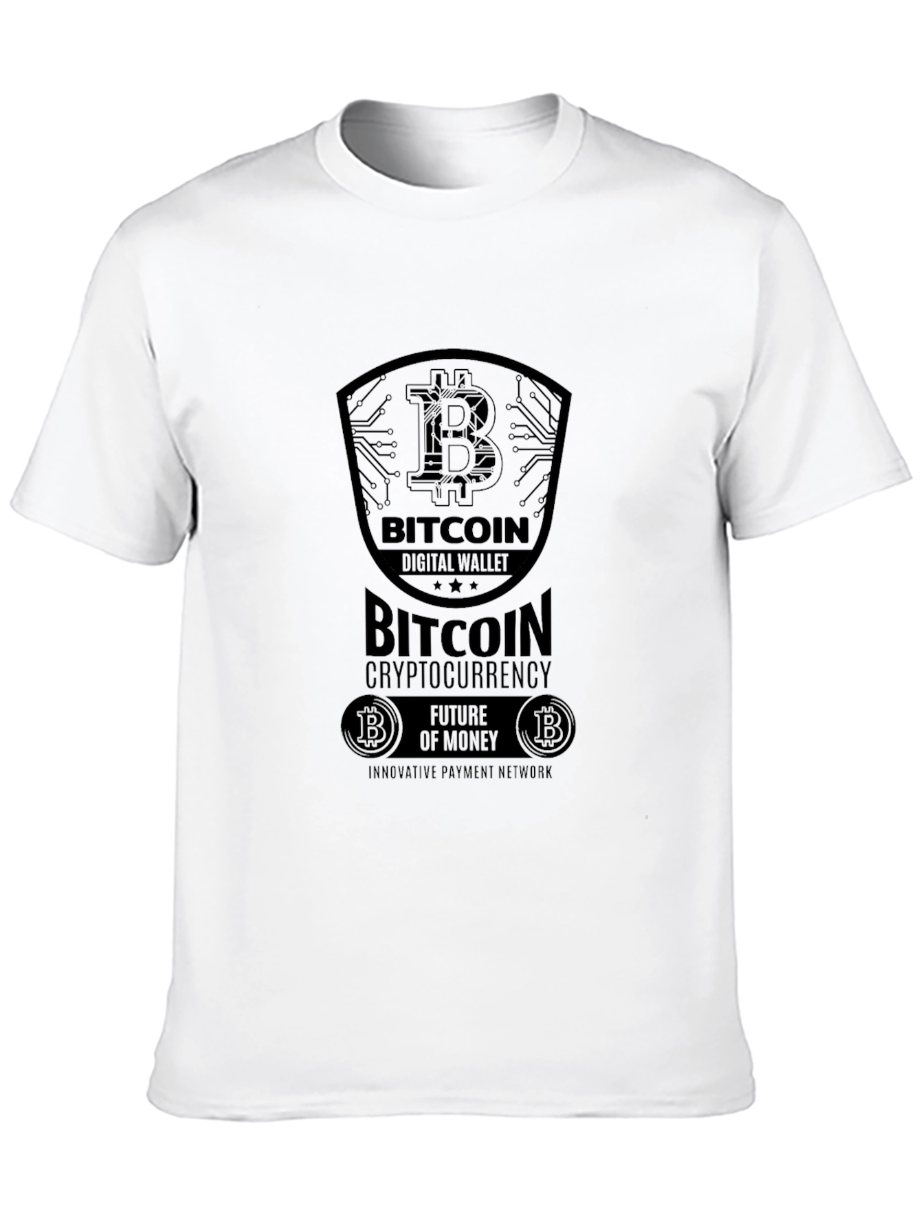 Bitcoin Digital Wallet Black T-Shirt
