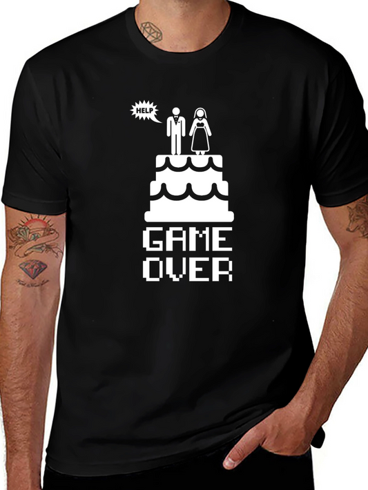 Game Over Funny Wedding T-Shirt