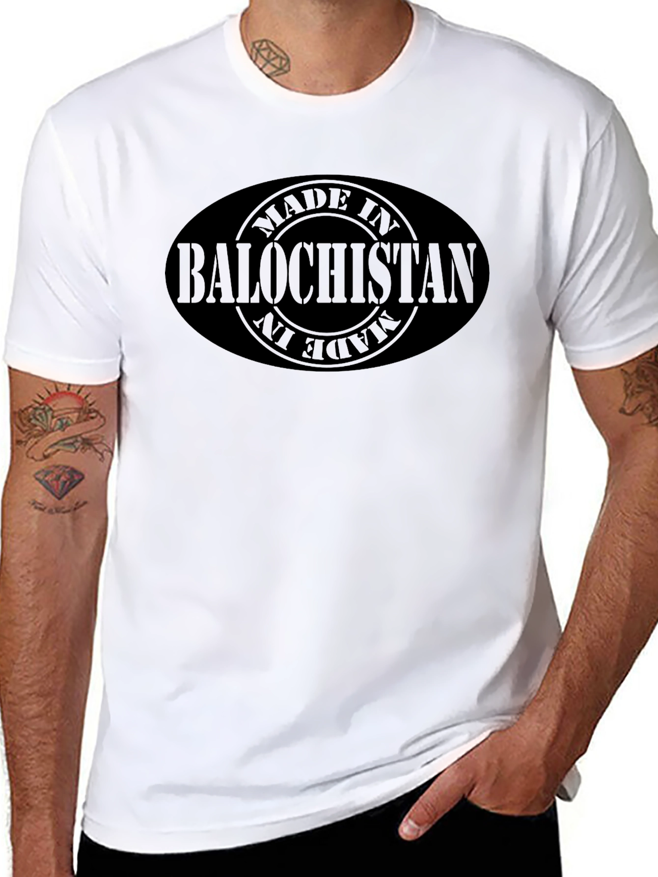 Made in Balochistan Black T-Shirt
