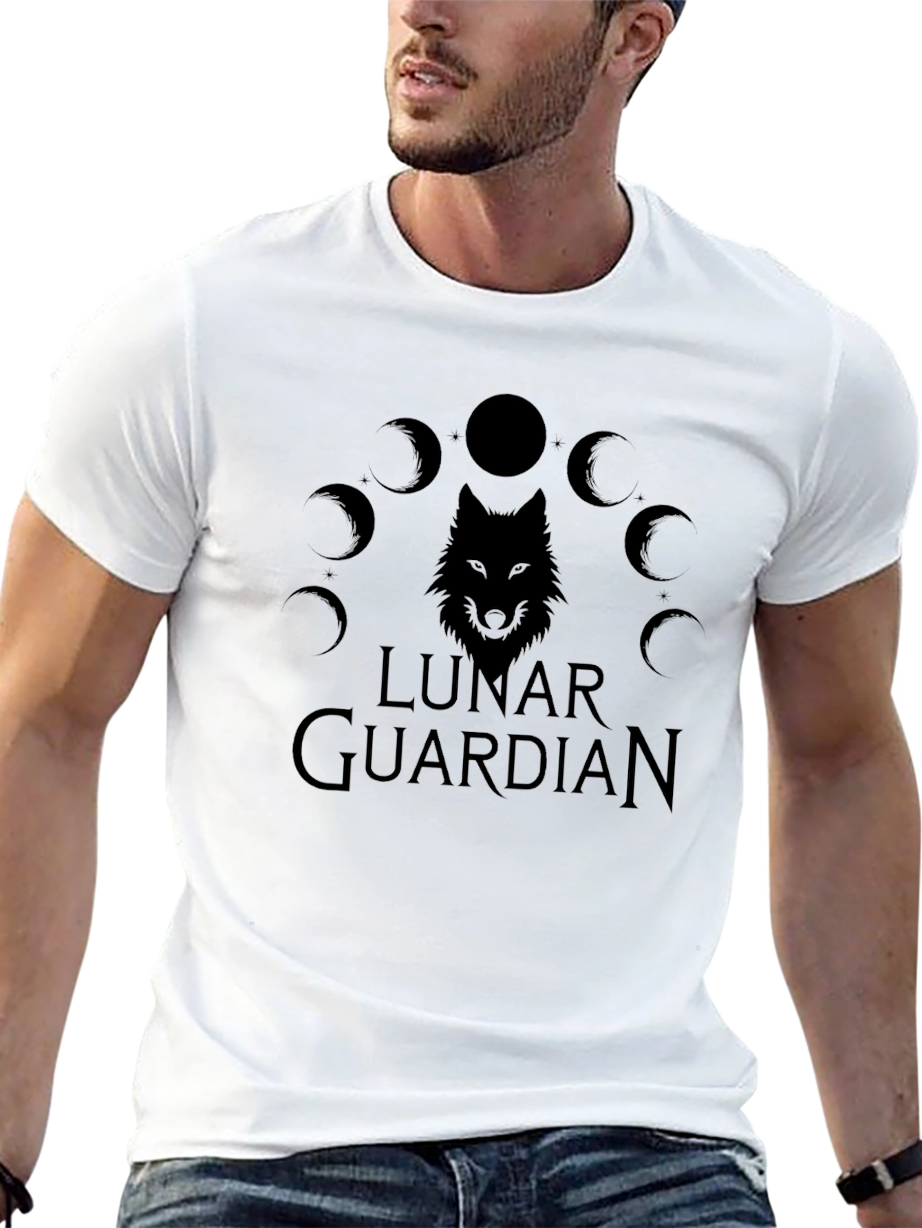 Lunar Guardian Wolf T-Shirt