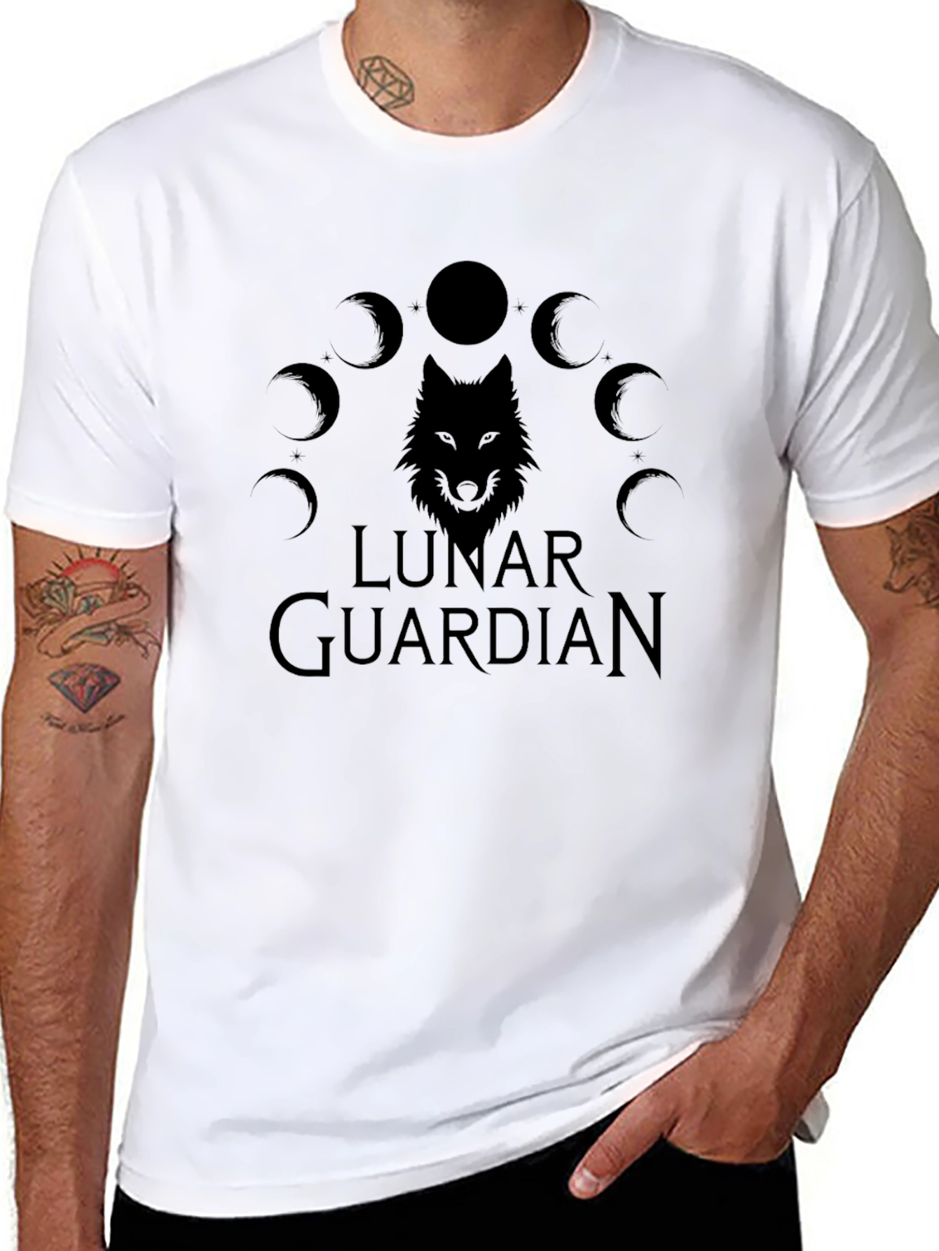 Lunar Guardian Wolf T-Shirt