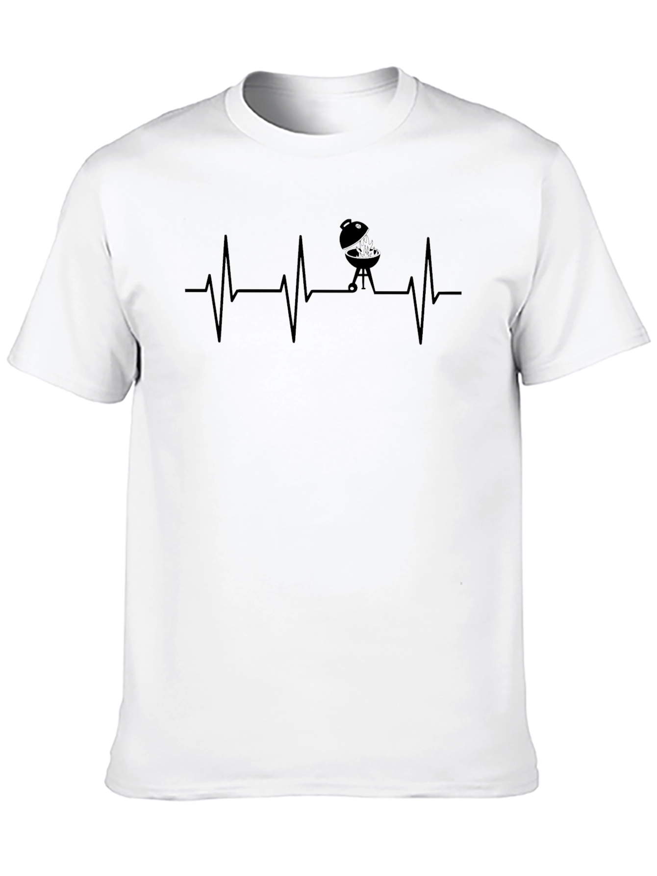 Grill Heartbeat T-Shirt - BBQ Lover Tee