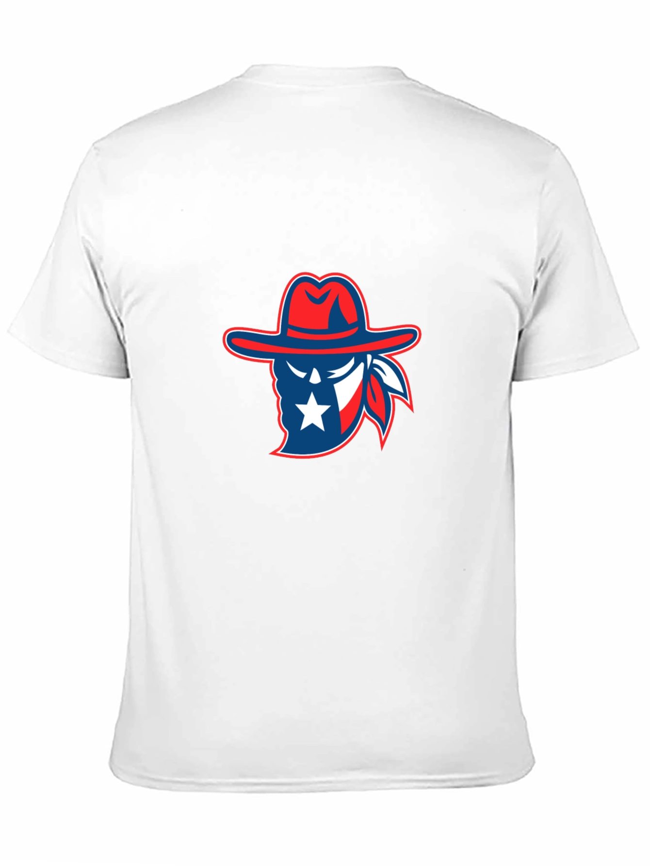 Texan Cowboy Graphic Tee - Black Cotton T-Shirt