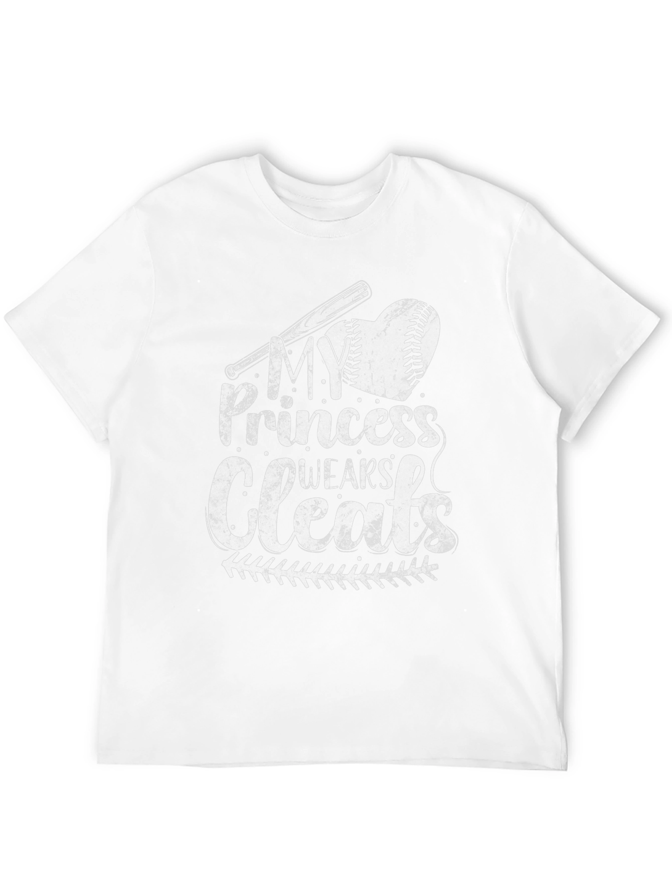 My Princess Wears Cleats Baseball T-Shirt