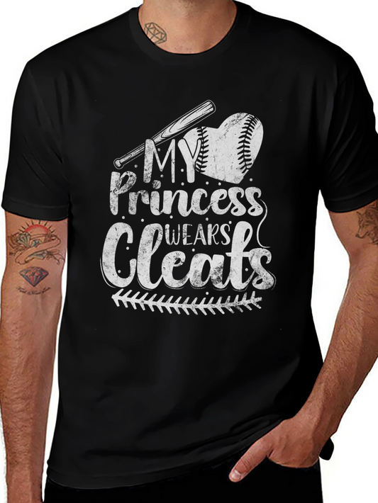 My Princess Wears Cleats Baseball T-Shirt
