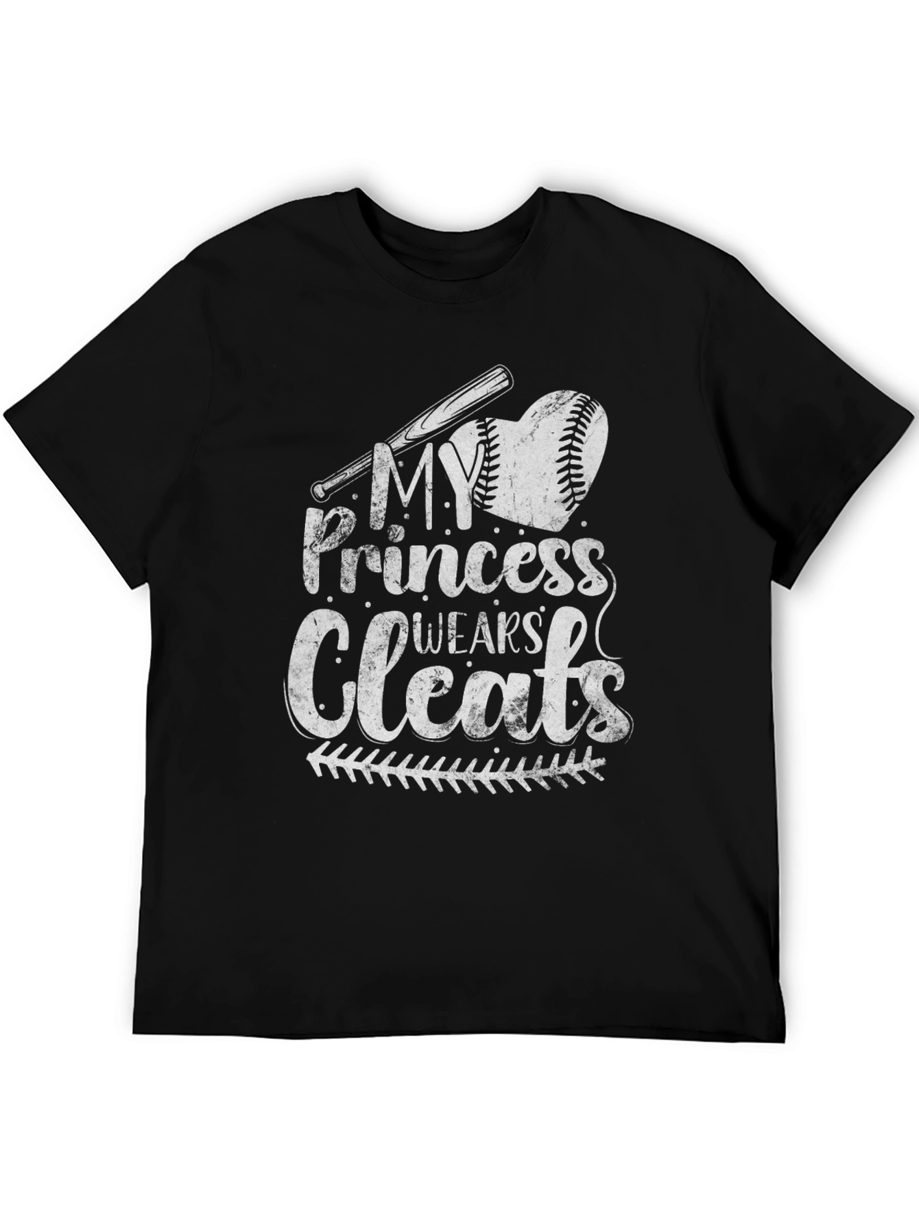 My Princess Wears Cleats Baseball T-Shirt
