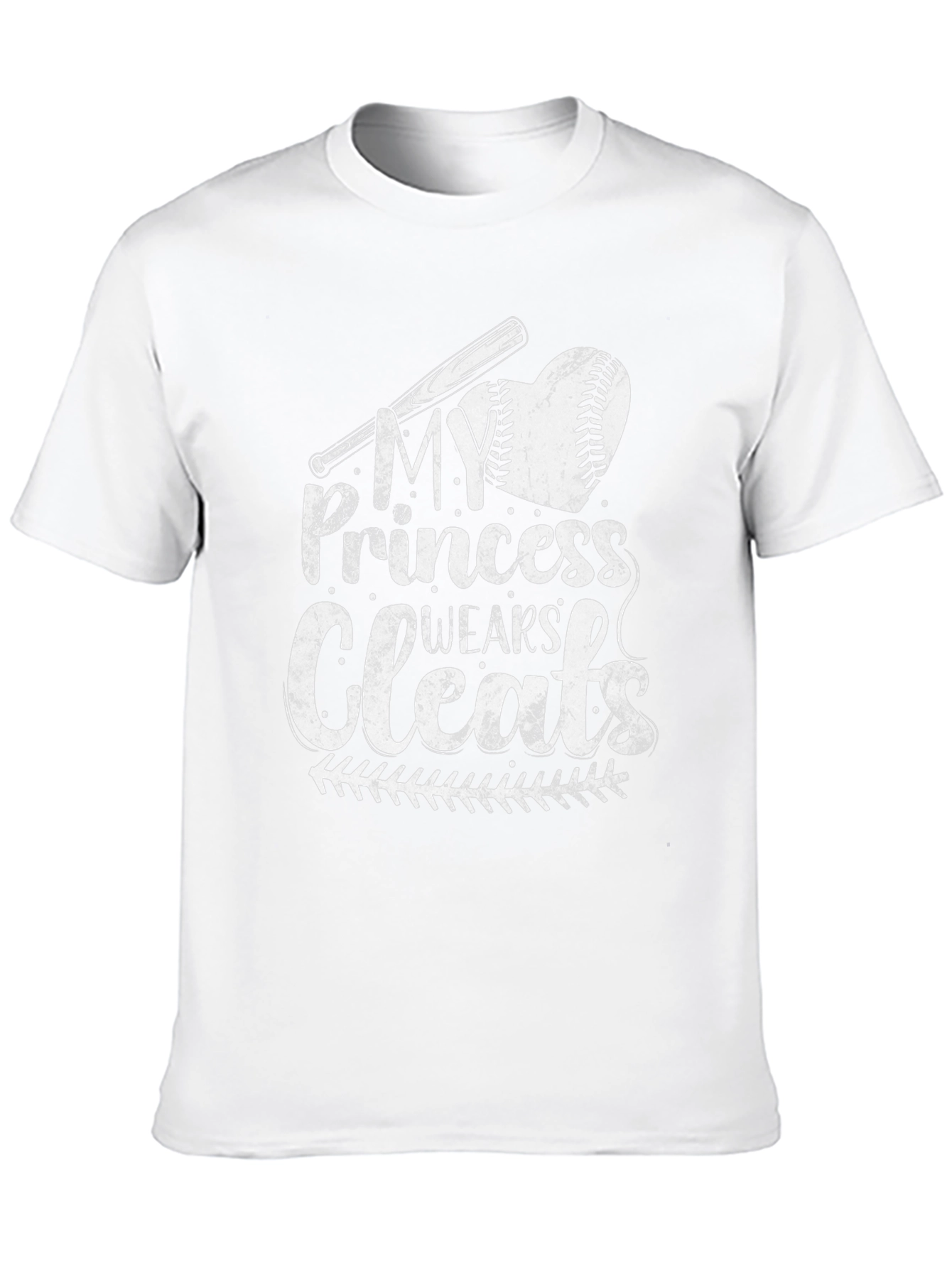 My Princess Wears Cleats Baseball T-Shirt