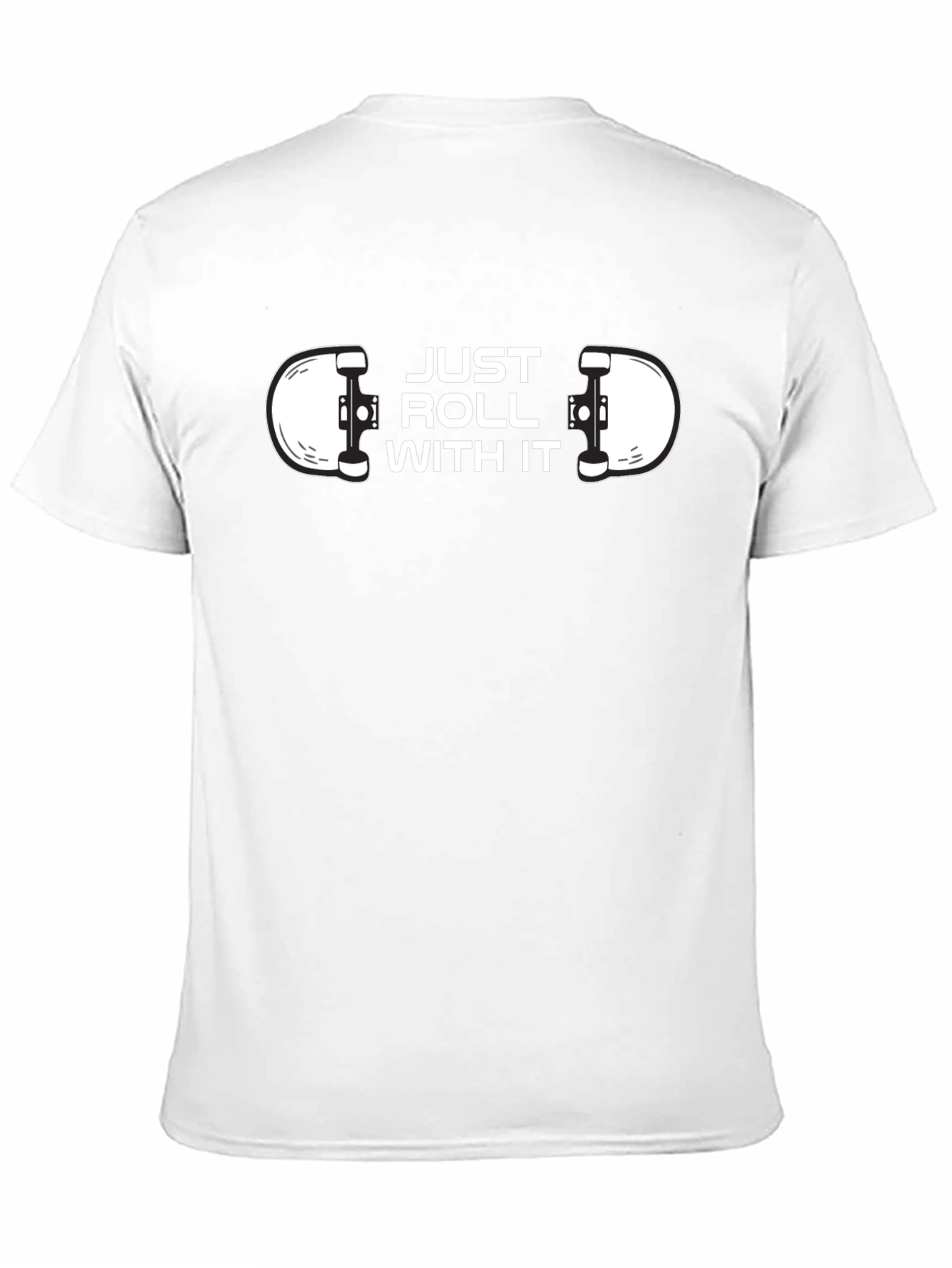 Just Roll With It Skateboard Graphic Tee