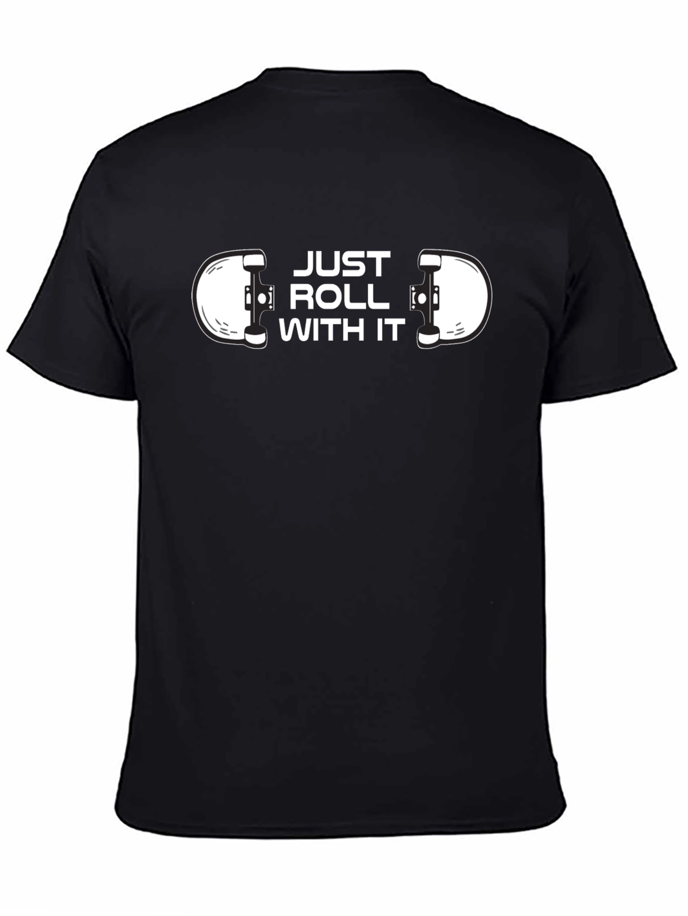 Just Roll With It Skateboard Graphic Tee